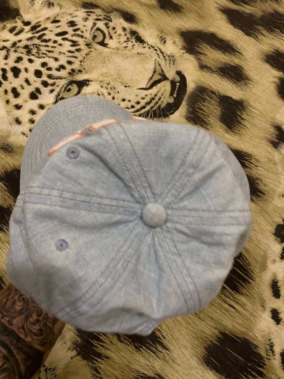 Gap × Vintage Vintage Baby GAP Denim Baseball Cap - Acid Wash Jean Hat Size ONE SIZE - 6 Thumbnail