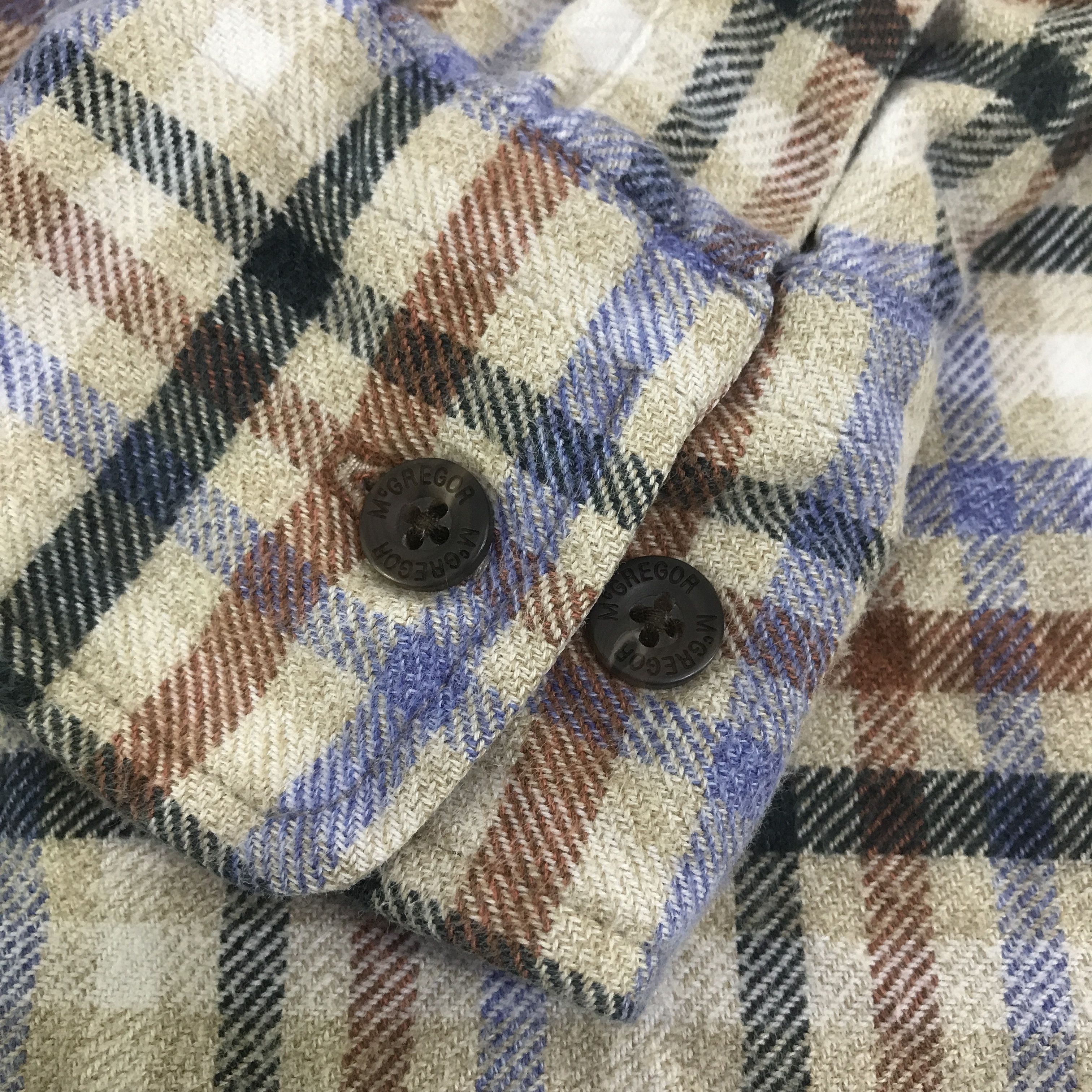 McGregor Vintage McGregor Tartan design Button Up Shirts K117B17 Size US L / EU 52-54 / 3 - 9 Thumbnail