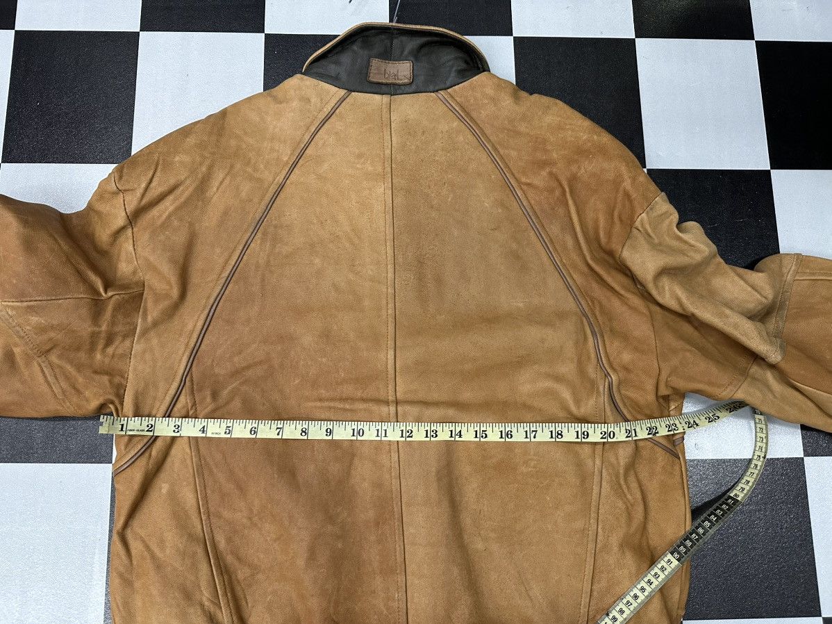 Vintage VTG BIG L Elk Skin Leather Jacket Size US L / EU 52-54 / 3 - 13 Thumbnail