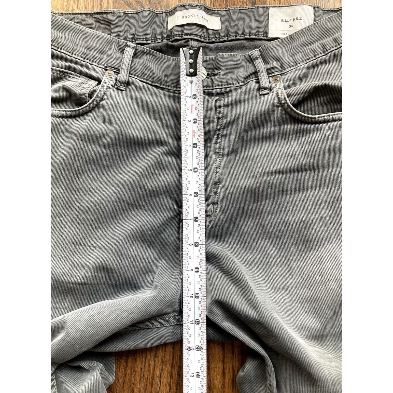 Billy Reid Billy Reid Pants Mens Size 30 Gray Corduroy Chino 5 Pocket USA Made Size US 30 / EU 46 - 4 Thumbnail