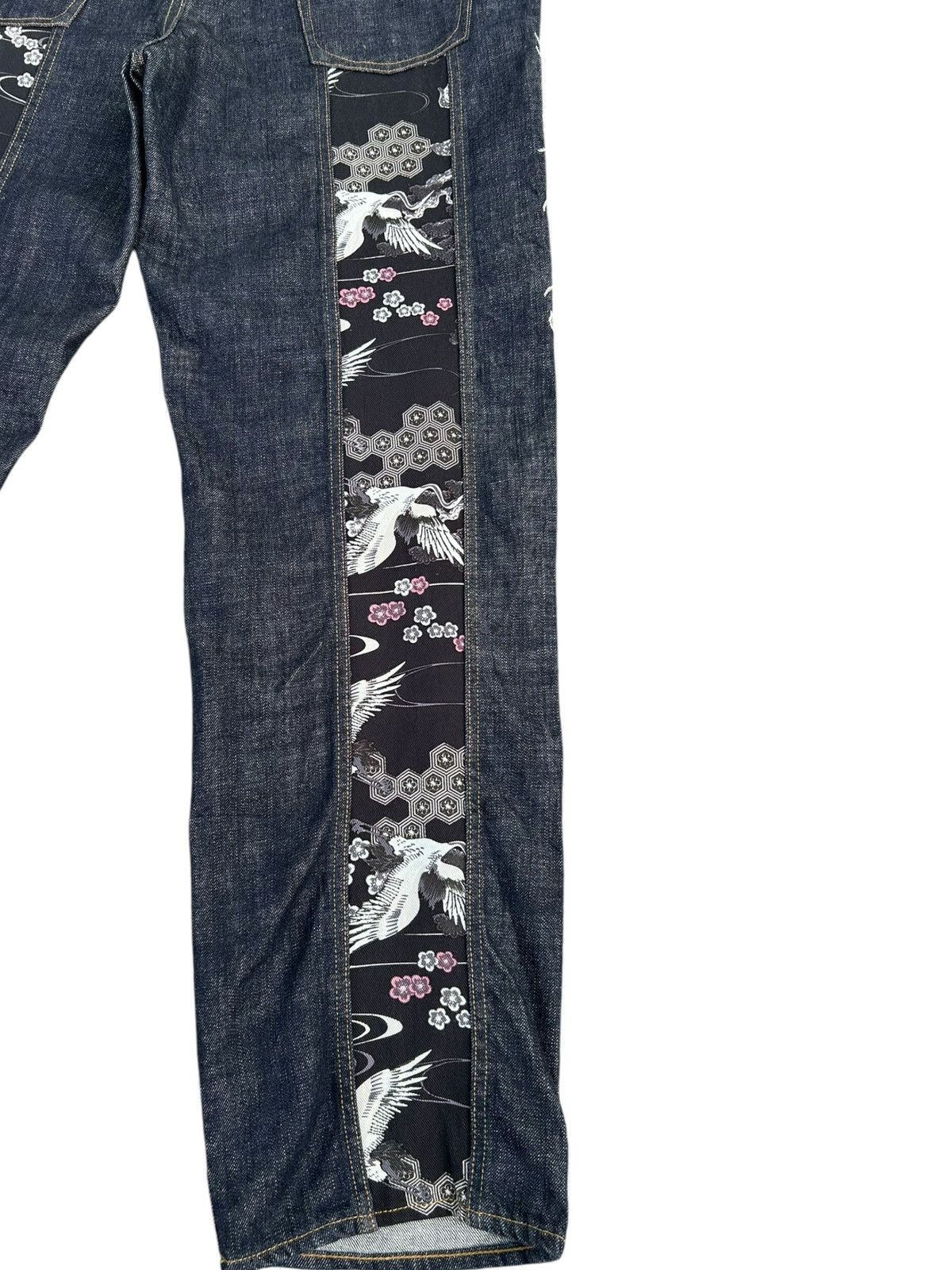 Kapital RARE' KARAKURI Japanese Embroidered Vintage Denim Jeans Size US 42 / EU 58 - 12 Thumbnail