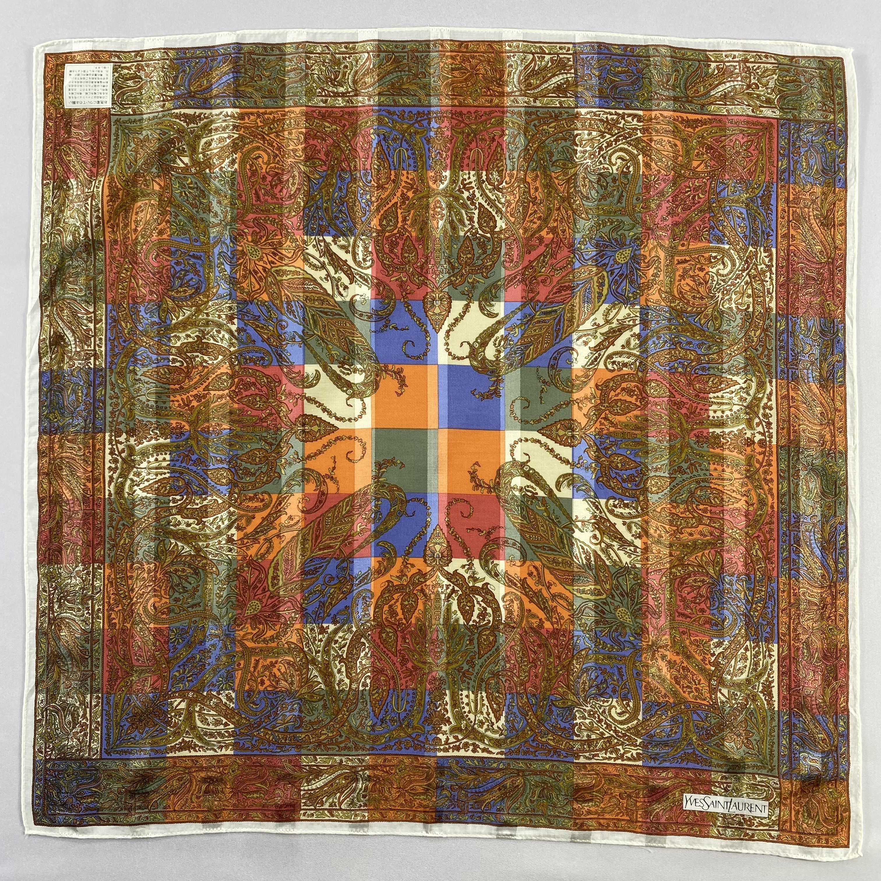 Vintage Yves Saint Laurent Neckerchief / Handkerchief-P571 Size ONE SIZE - 1 Thumbnail