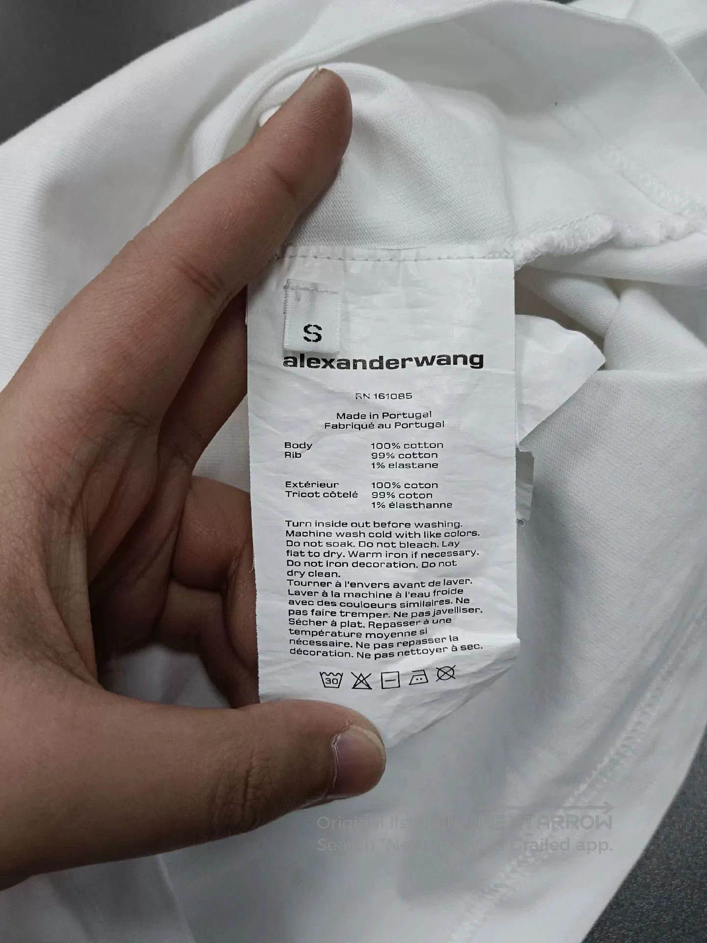 Alexander Wang alexander wang letter print short sleeve t. Size US S / EU 44-46 / 1 - 4 Thumbnail