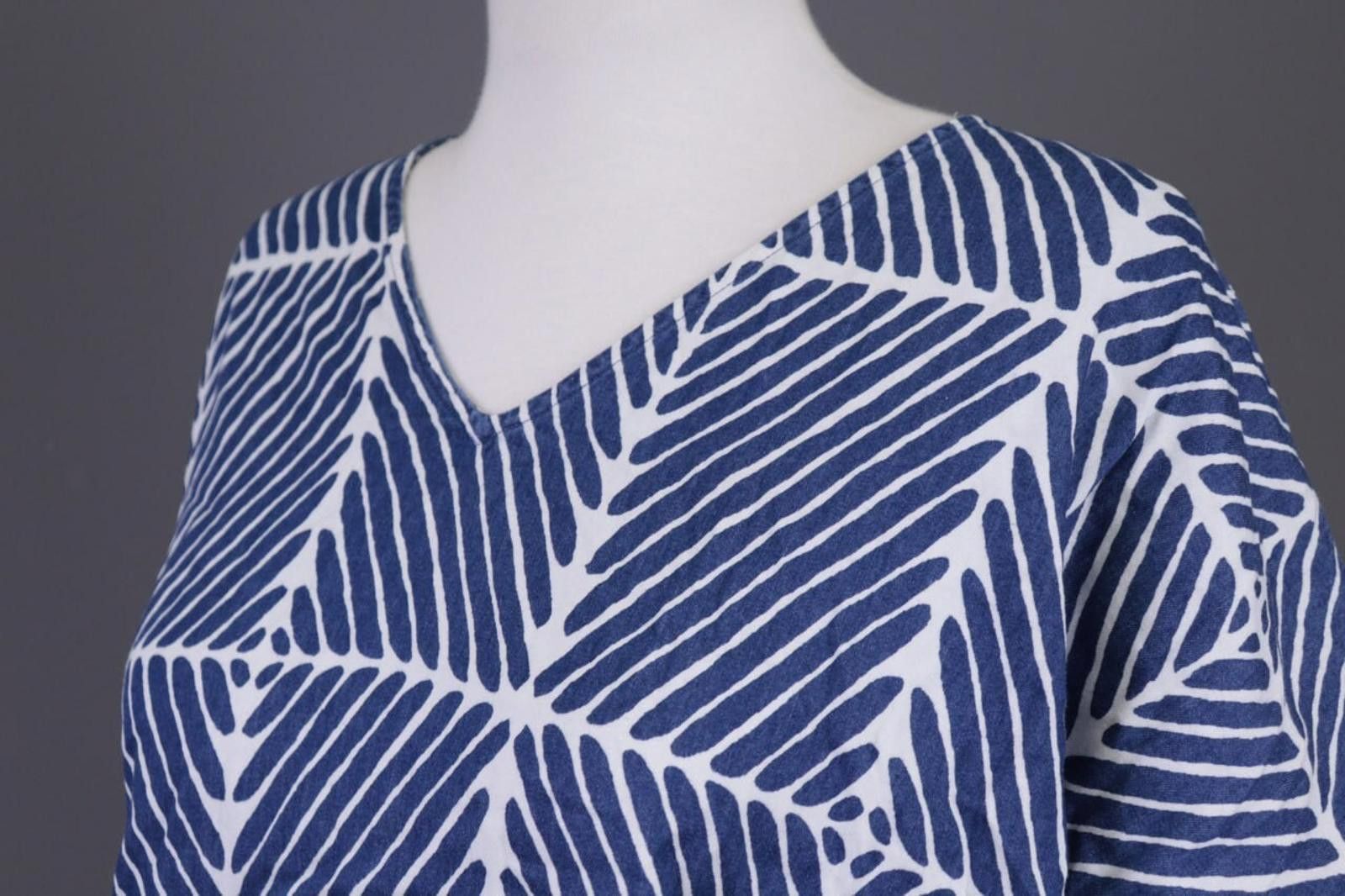 Marimekko Marimekko Blue Striped Lagnelook Summer Blouse Shirt Size XS Size XS / US 0-2 / IT 36-38 - 9 Thumbnail
