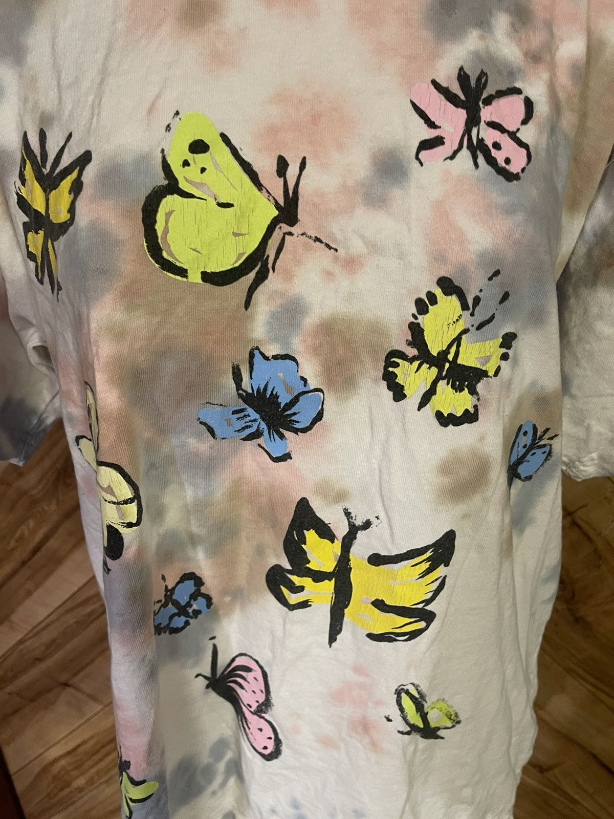 Obey Obey Men’s Medium Tie Dyed Butterfly T-Shirt Size US M / EU 48-50 / 2 - 3 Thumbnail
