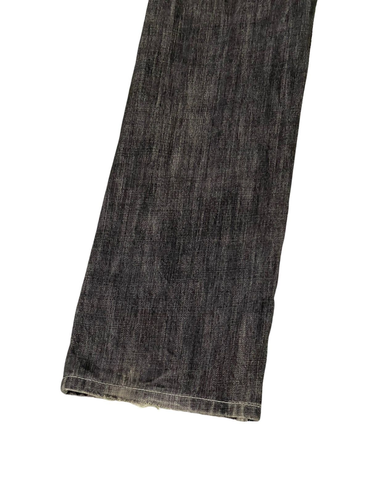 Japanese Brand Flare Jeans High Street Japan Faded Distress Boot Cut 6🟦4 Size US 33 - 15 Thumbnail