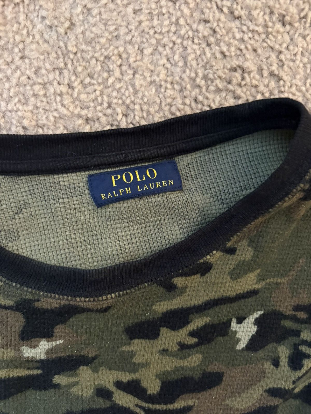 Polo Ralph Lauren POLO RALPH LAUREN CAMO THERMAL LONG SLEEVE SHIRT Size US M / EU 48-50 / 2 - 2 Thumbnail