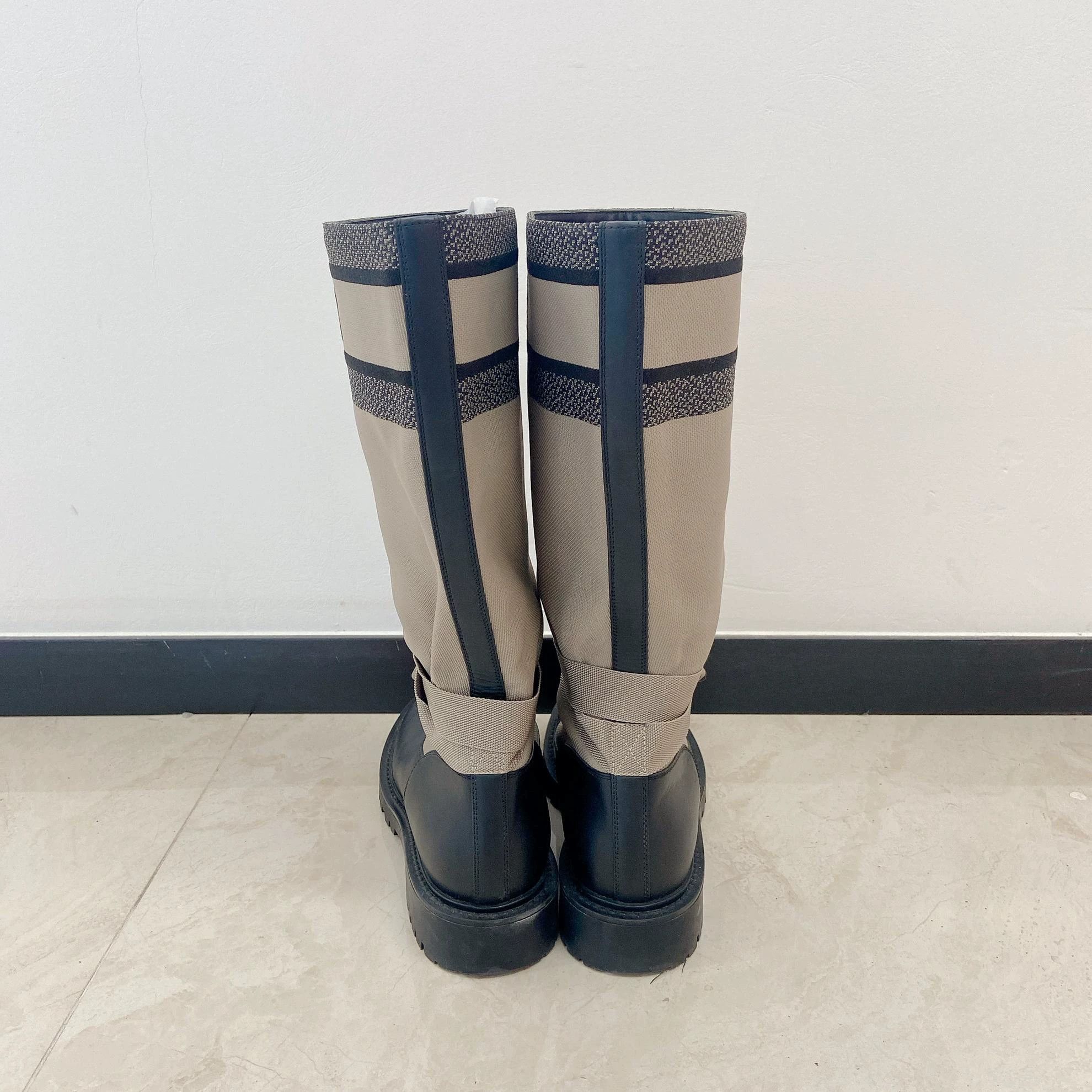 Dior Christian Dior Khaki Knight Mid-Calf Boot 39 1774 Size US 8.5 / IT 38.5 - 3 Thumbnail