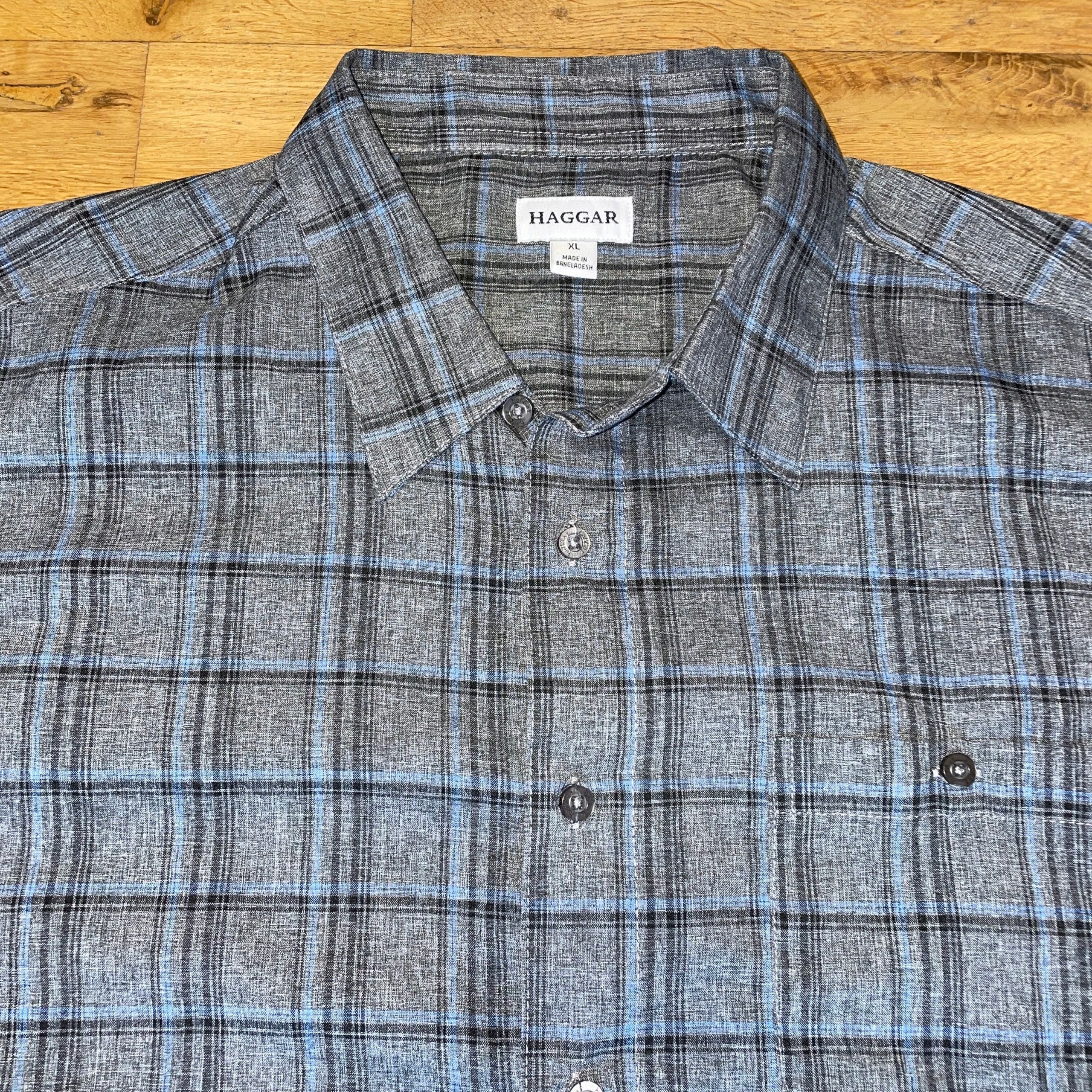 Haggar × Vintage HAGGAR MEN'S FASHIONABLE SHORT SLEEVE SHIRT Size XL Size US XL / EU 56 / 4 - 2 Thumbnail