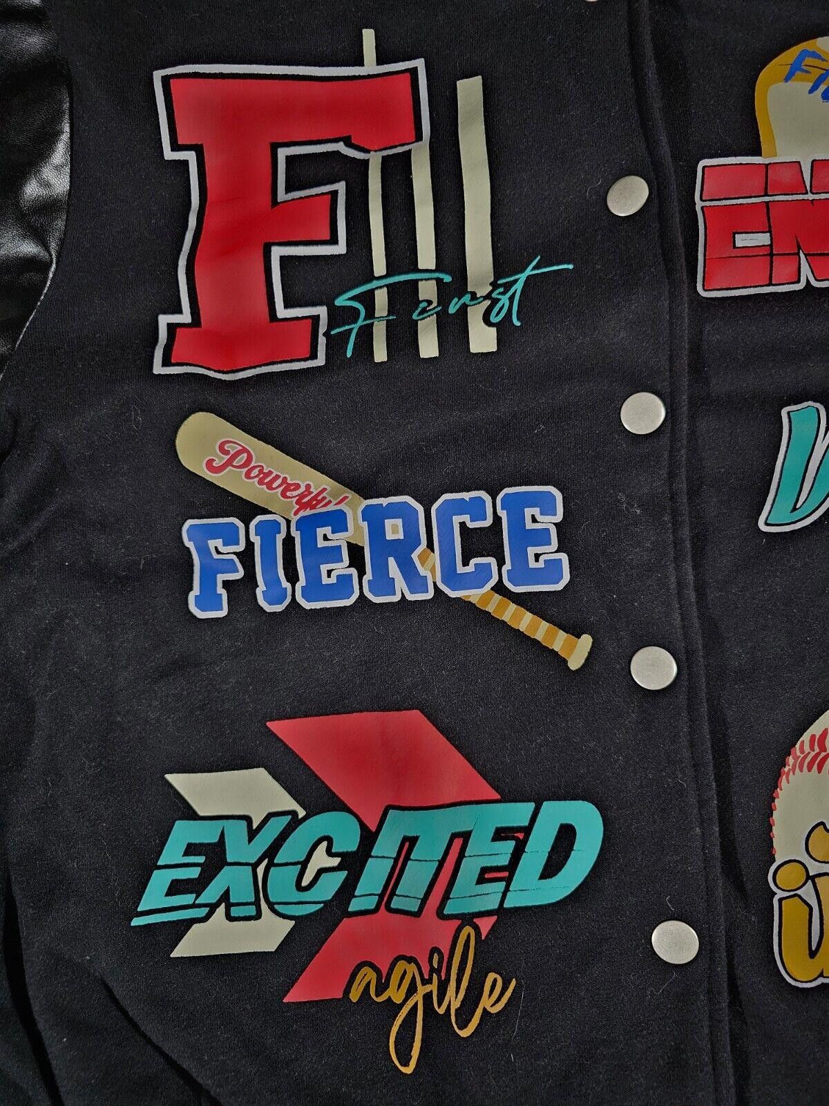 Shein SHEIN fierce intense baseball Retro Varsity jacket Large Size US L / EU 52-54 / 3 - 3 Thumbnail