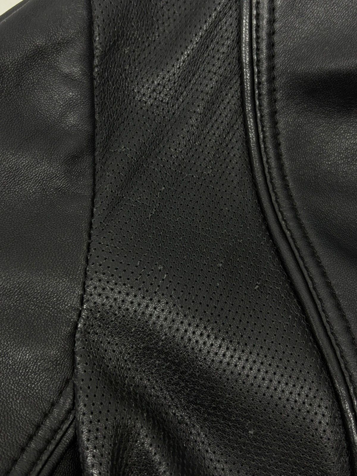 Bcbgmaxazria Bcbgmaxazria Black Leather Moto Jacket Rick Owens Biker Vibe Size M / US 6-8 / IT 42-44 - 22 Thumbnail