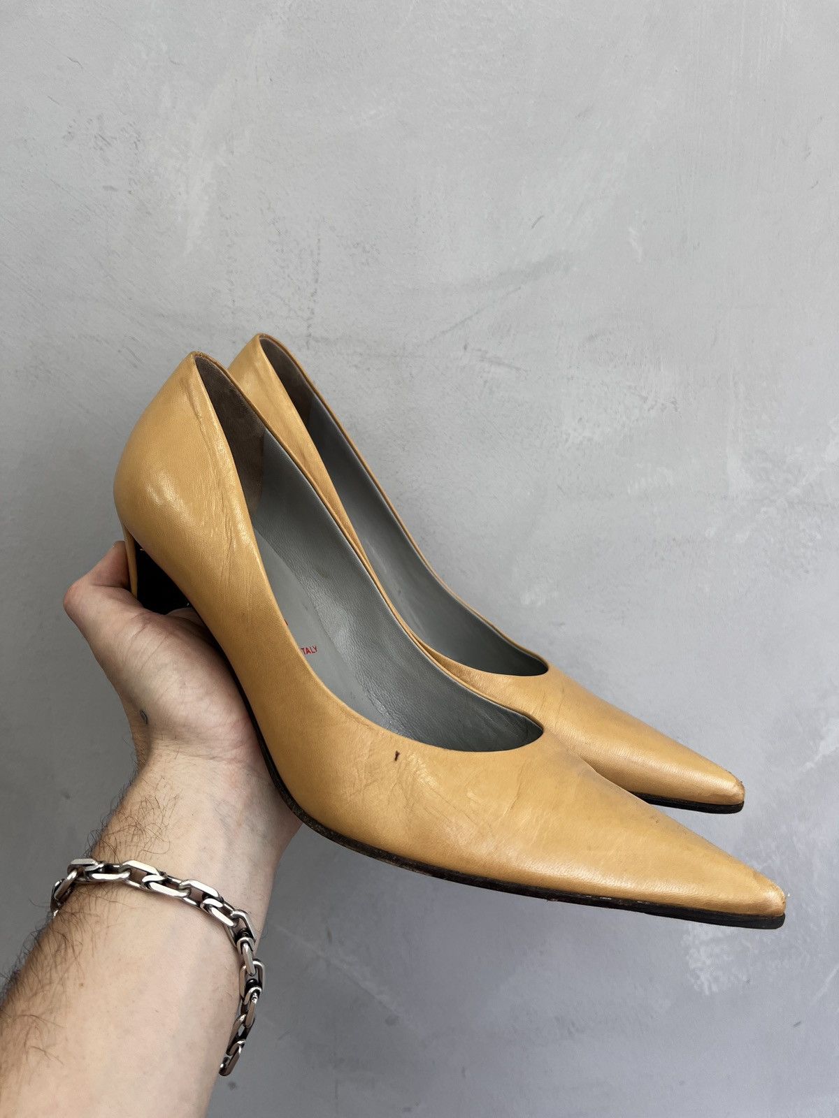 Designer × Miu Miu VINTAGE HYPE HEEL LEATHER MIU MIU SHOES LEATHER Size US 9.5 / IT 39.5 - 9 Thumbnail