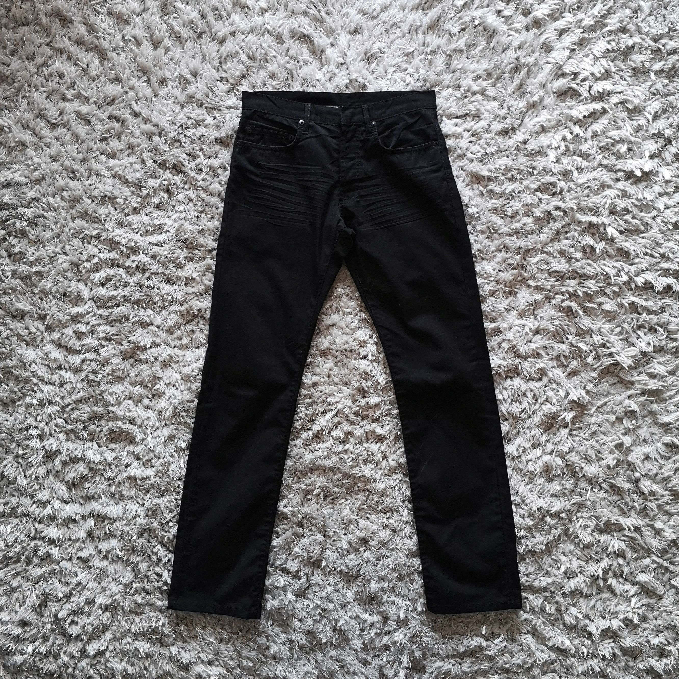 Dior × Hedi Slimane Dior Homme SS05 Wrinkled Skinny Black