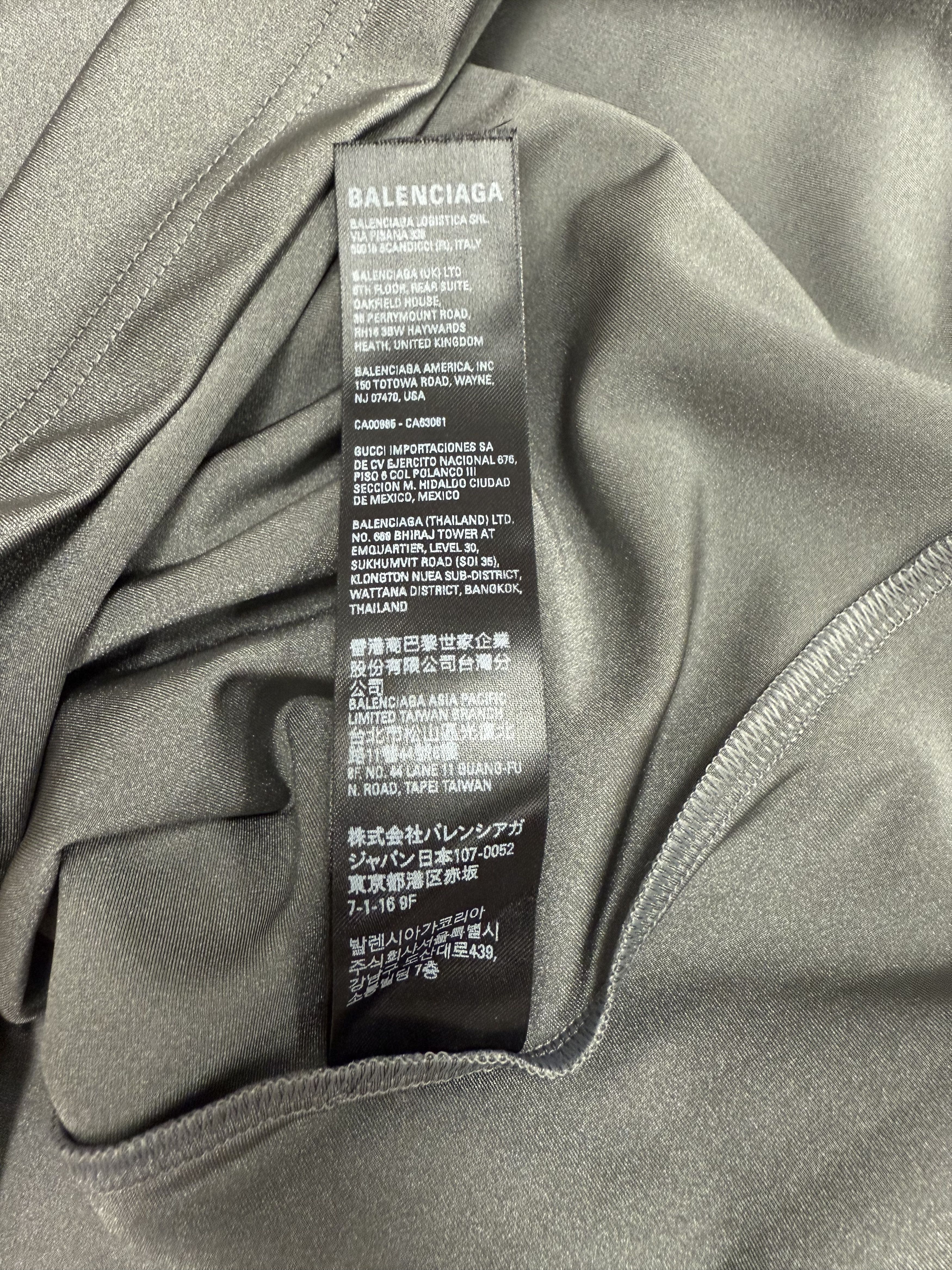 Balenciaga Balenciaga Shiny Spandex Tee Size US XS / EU 42 / 0 - 8 Thumbnail