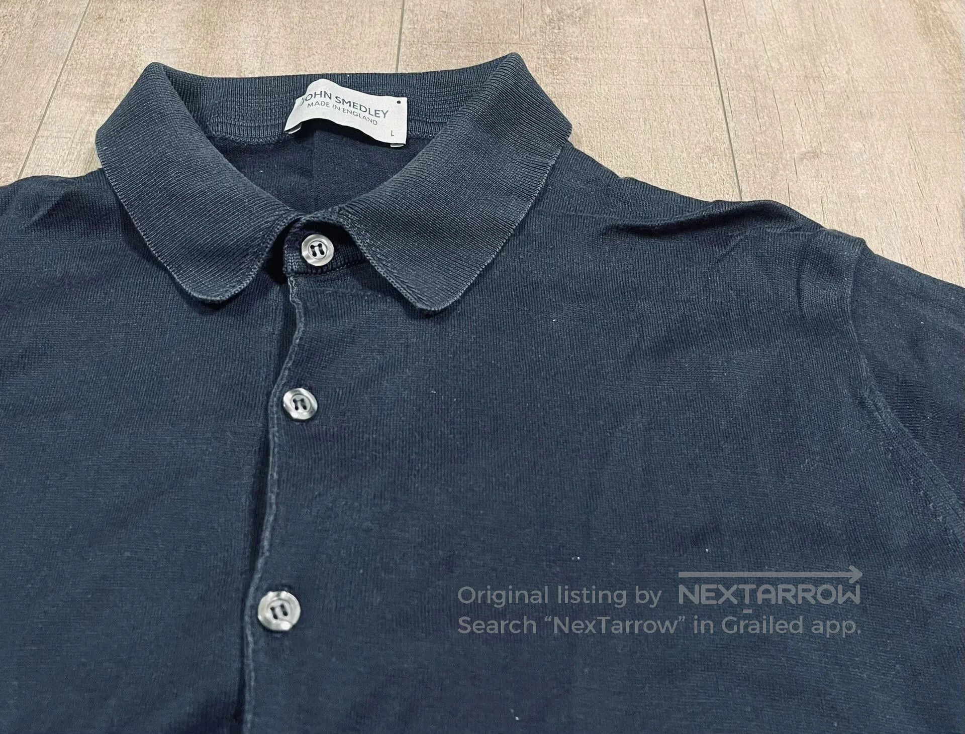 John Smedley John Smedley Navy Sea Island Cotton Polo. Size US M / EU 48-50 / 2 - 1 Thumbnail