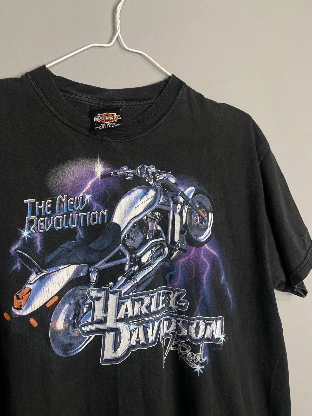 Harley Davidson Harley Davidson T Shirt 2001 The New Revolution Men's Black Size US L / EU 52-54 / 3 - 3 Thumbnail