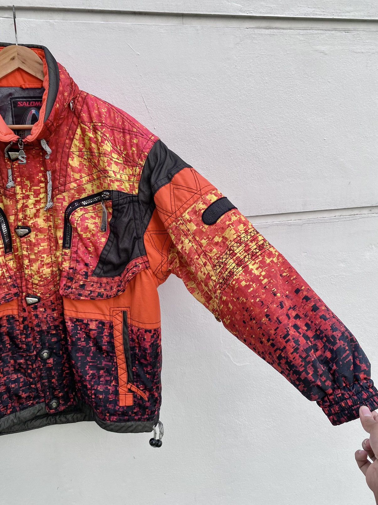 Salomon × Vintage Vintage Salomon Bomber Fire Jacket Size US L / EU 52-54 / 3 - 4 Thumbnail