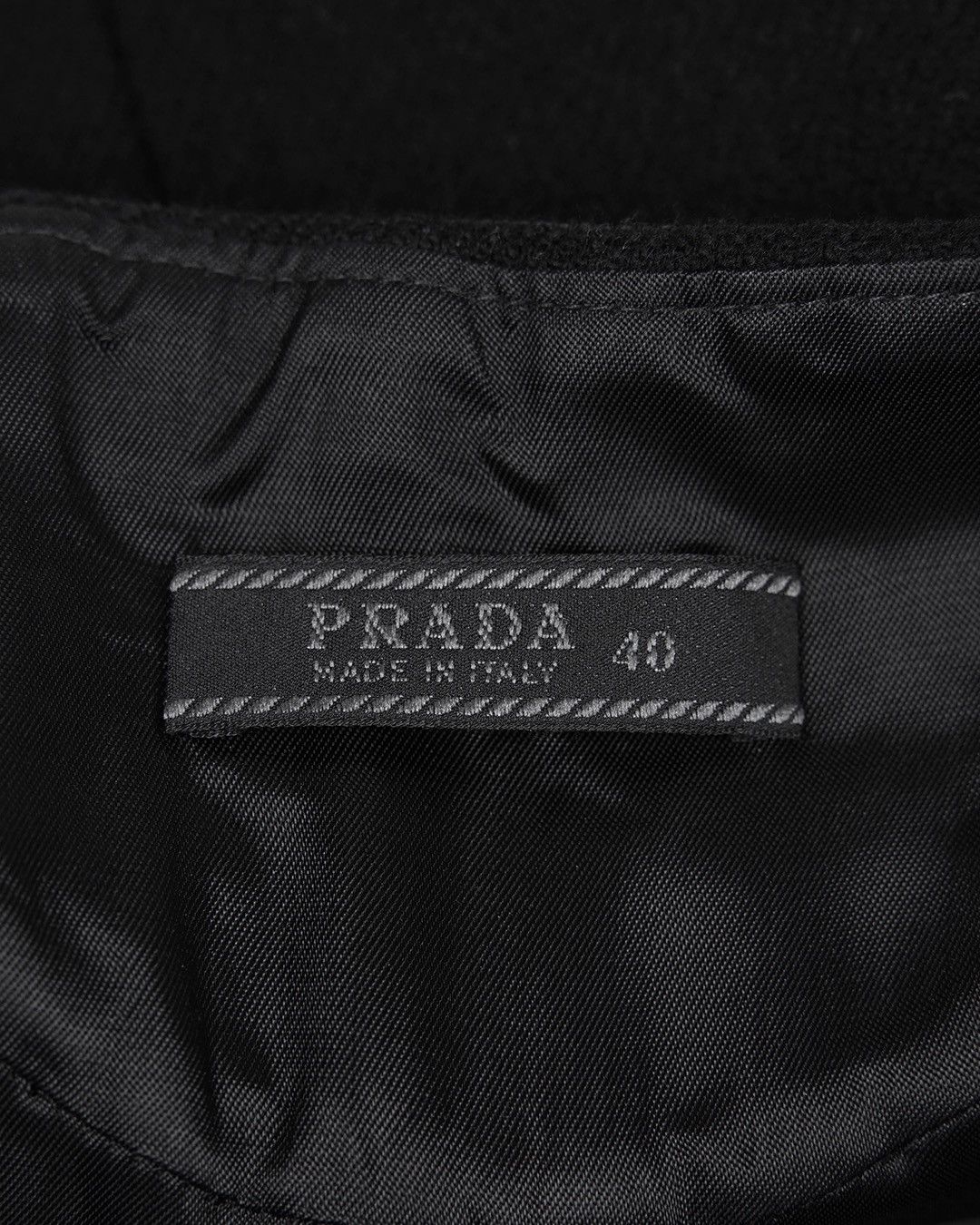Prada Prada F/W1999 Black Midi Wool Skirt Size 27" / US 4 / IT 40 - 5 Thumbnail