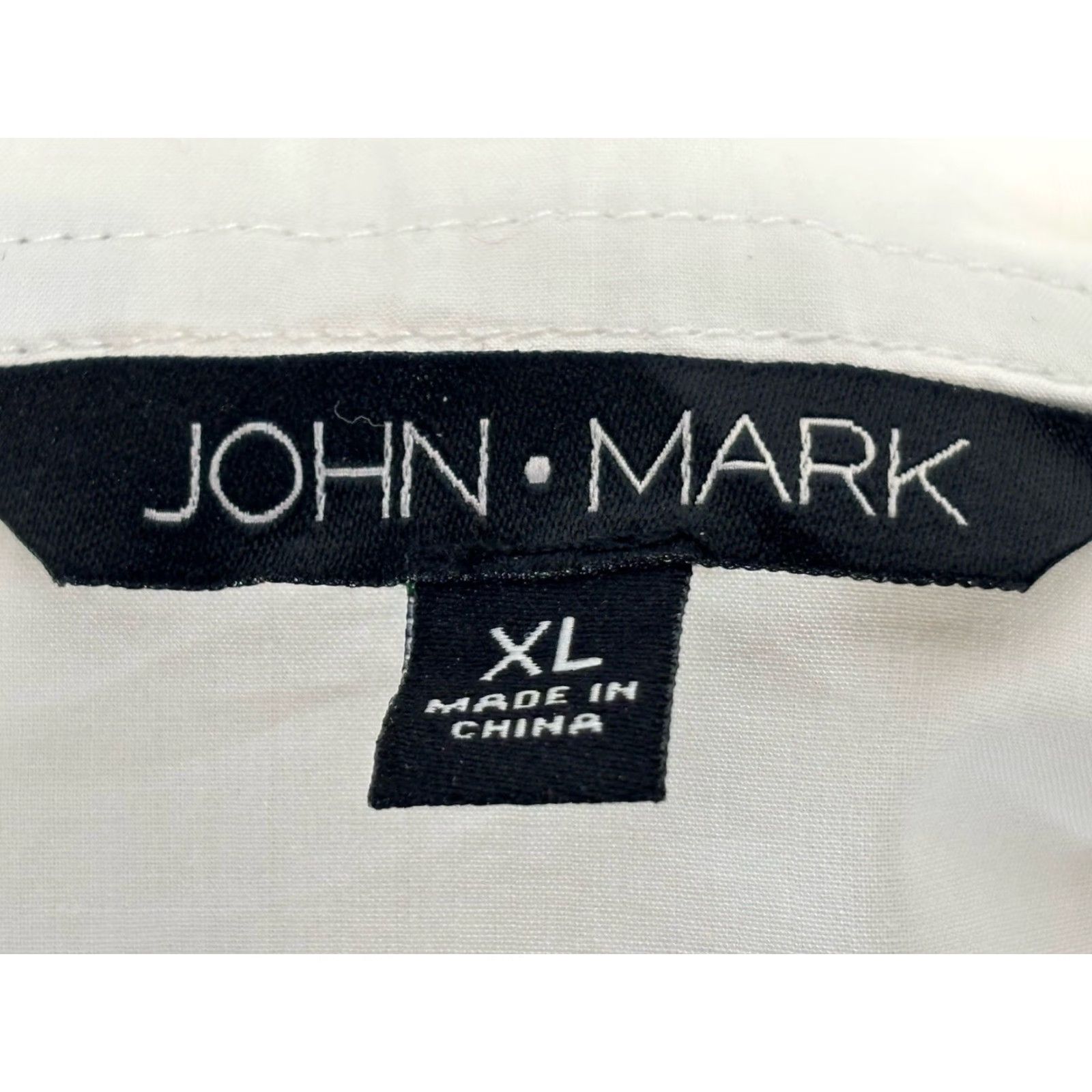 Vintage John Mark Crisp White Shirt Jacket XL Full Zip Mid Length Wire Collar Pleated Size XL / US 12-14 / IT 48-50 - 6 Thumbnail
