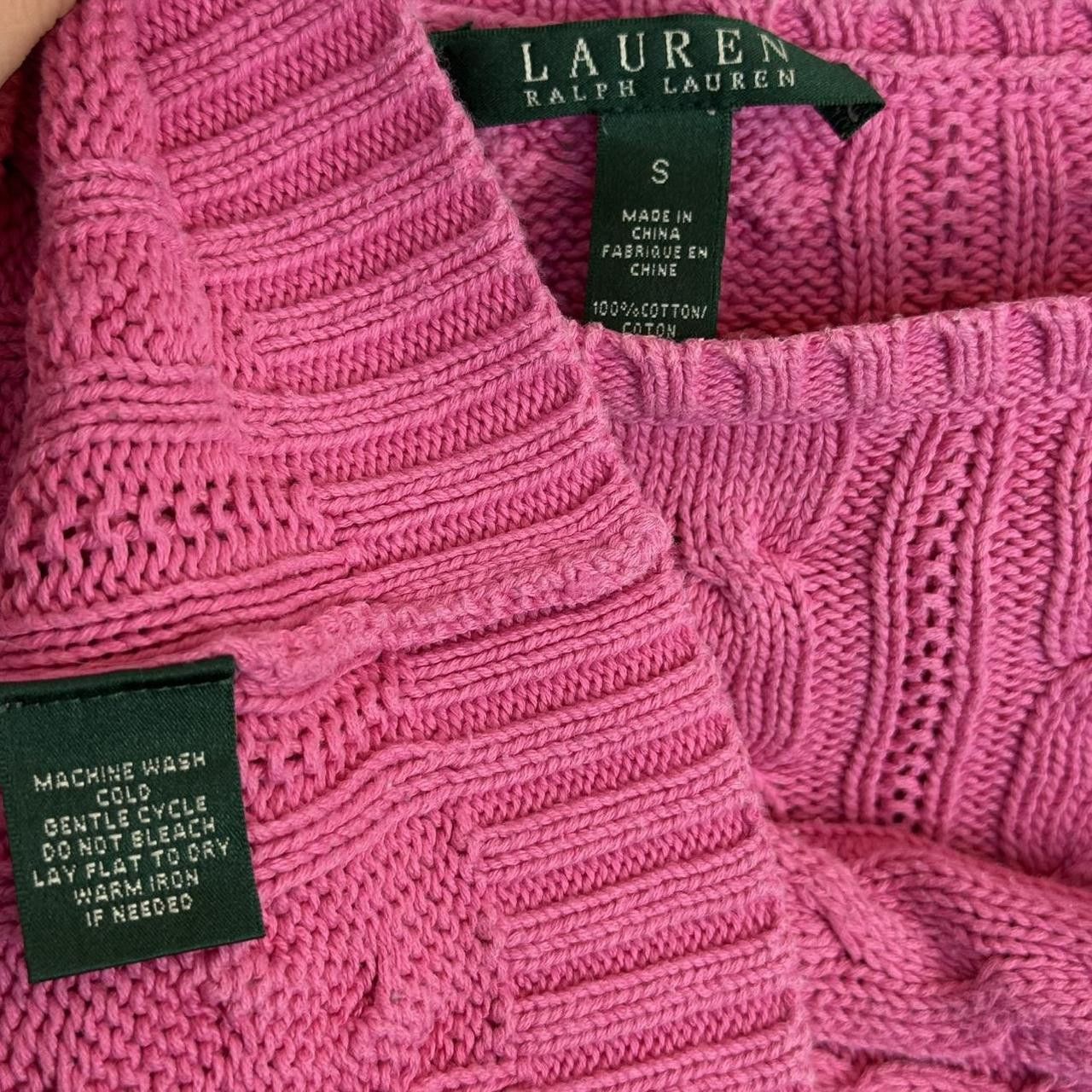 Polo Ralph Lauren Ralph Lauren Polo Cable Knit Jumper Vintage 90s Size S / US 4 / IT 40 - 5 Thumbnail