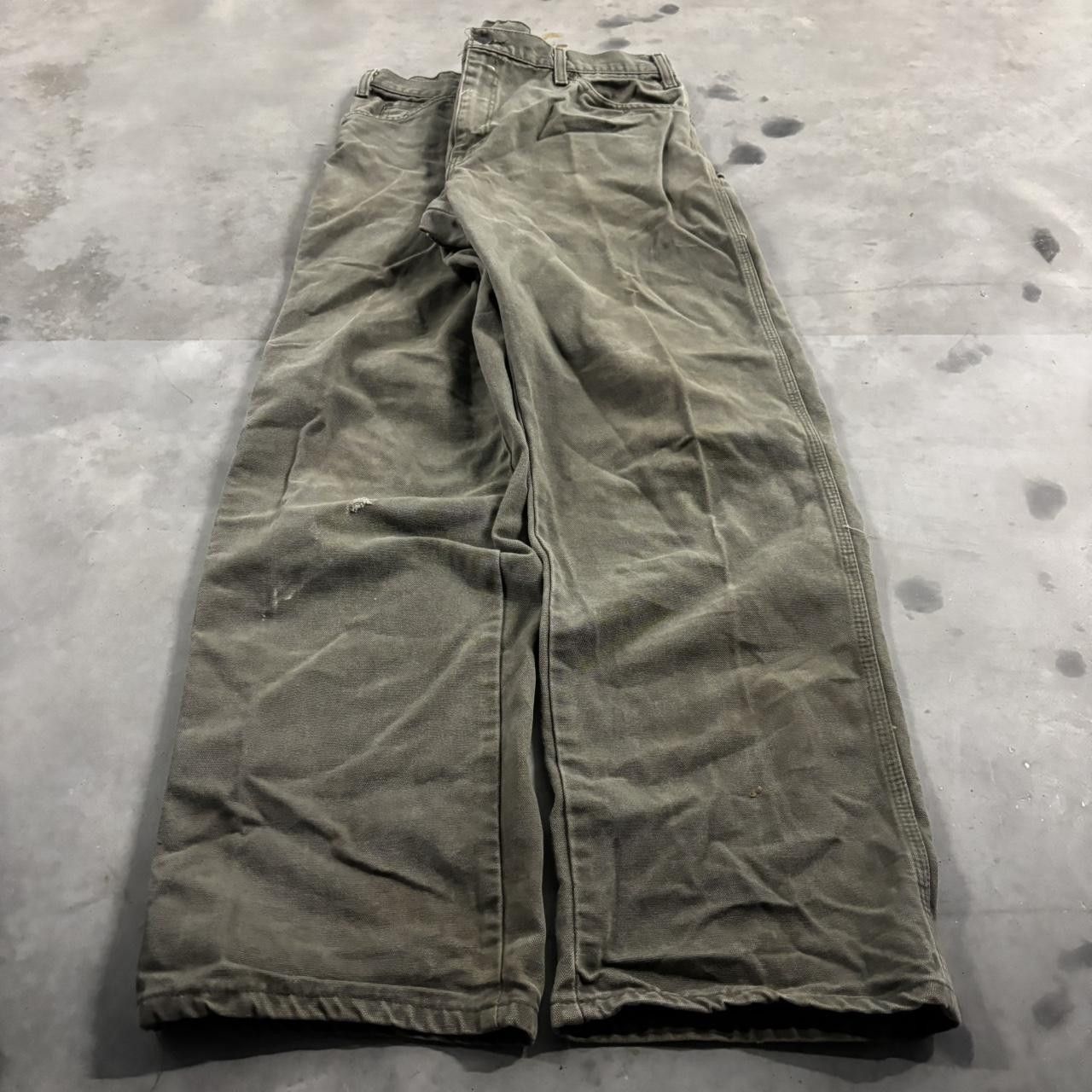 Dickies Crazy Vintage Y2K/2000s Khaki Green Dickies Carpenter Workwear Pants! 36x32 Size US 36 / EU 52 - 3 Thumbnail