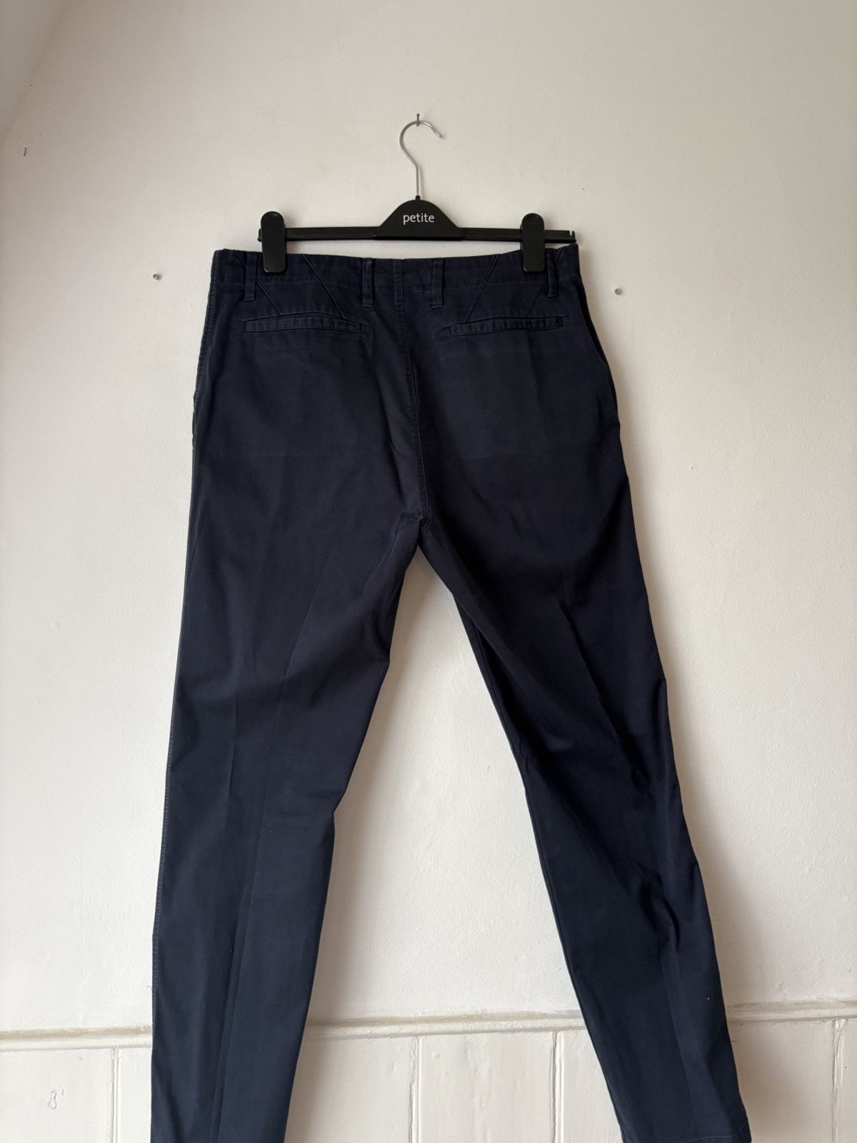 Acne Studios Acne Studios Blue Cotton Chinos Size US 34 / EU 50 - 2 Thumbnail