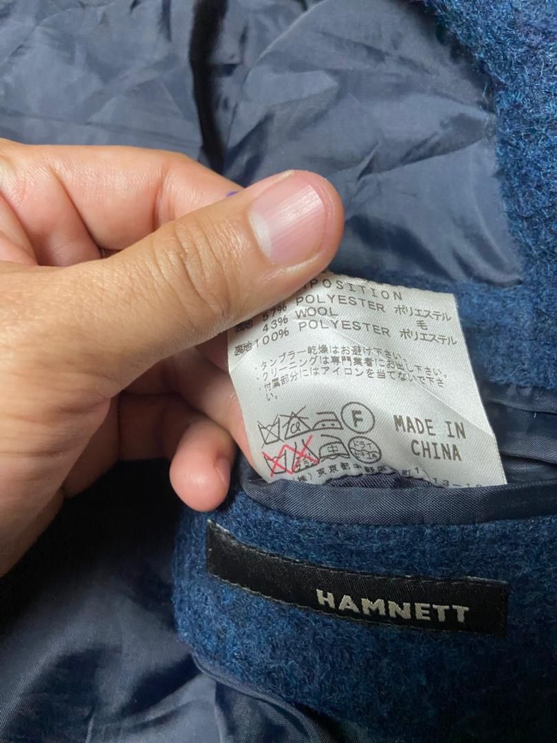 Katharine Hamnett London Hamnett Wool Blend Single Breasted Long Coat (174) Size US M / EU 48-50 / 2 - 5 Thumbnail