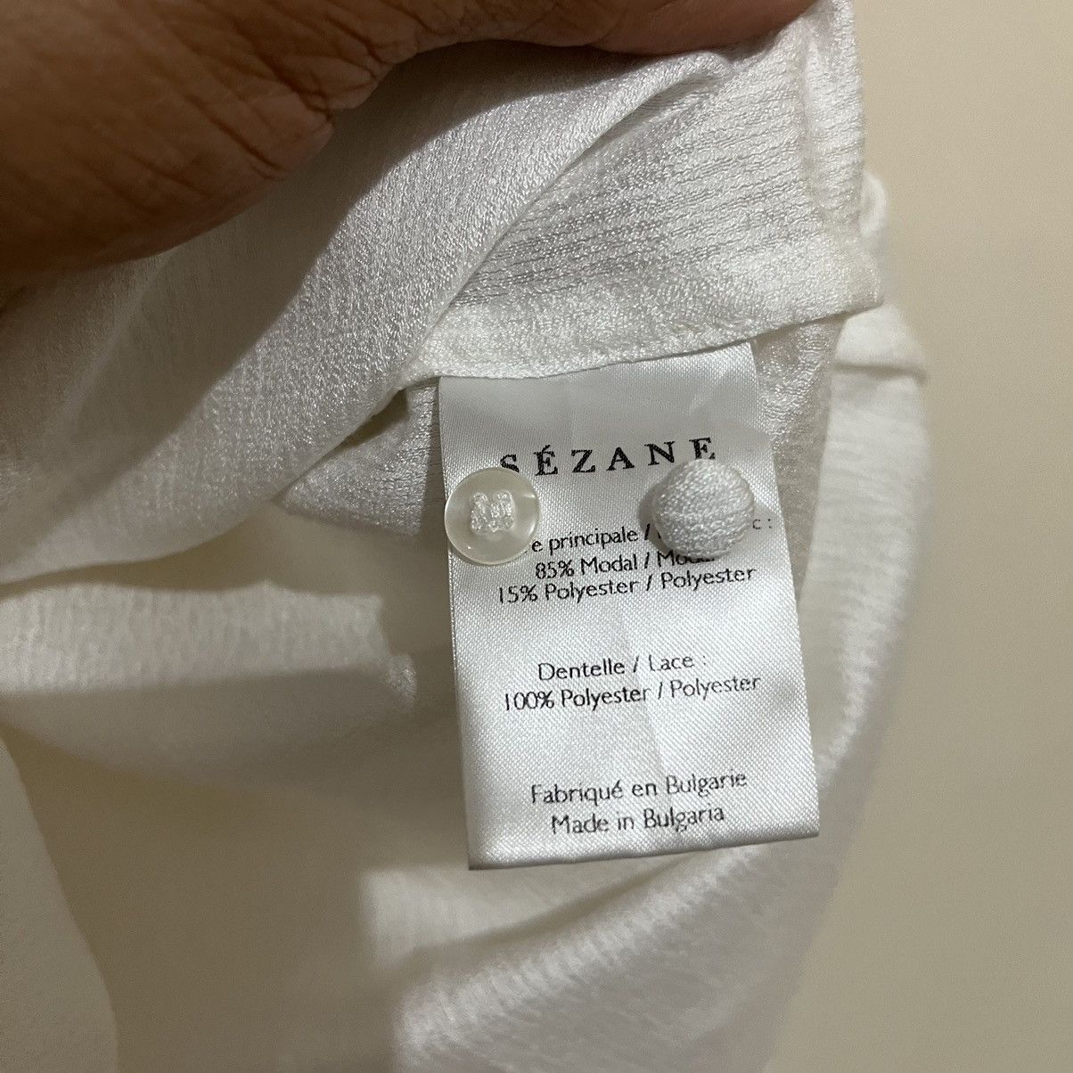 Sezane Sezane lace blouse Size XS / US 0-2 / IT 36-38 - 5 Thumbnail