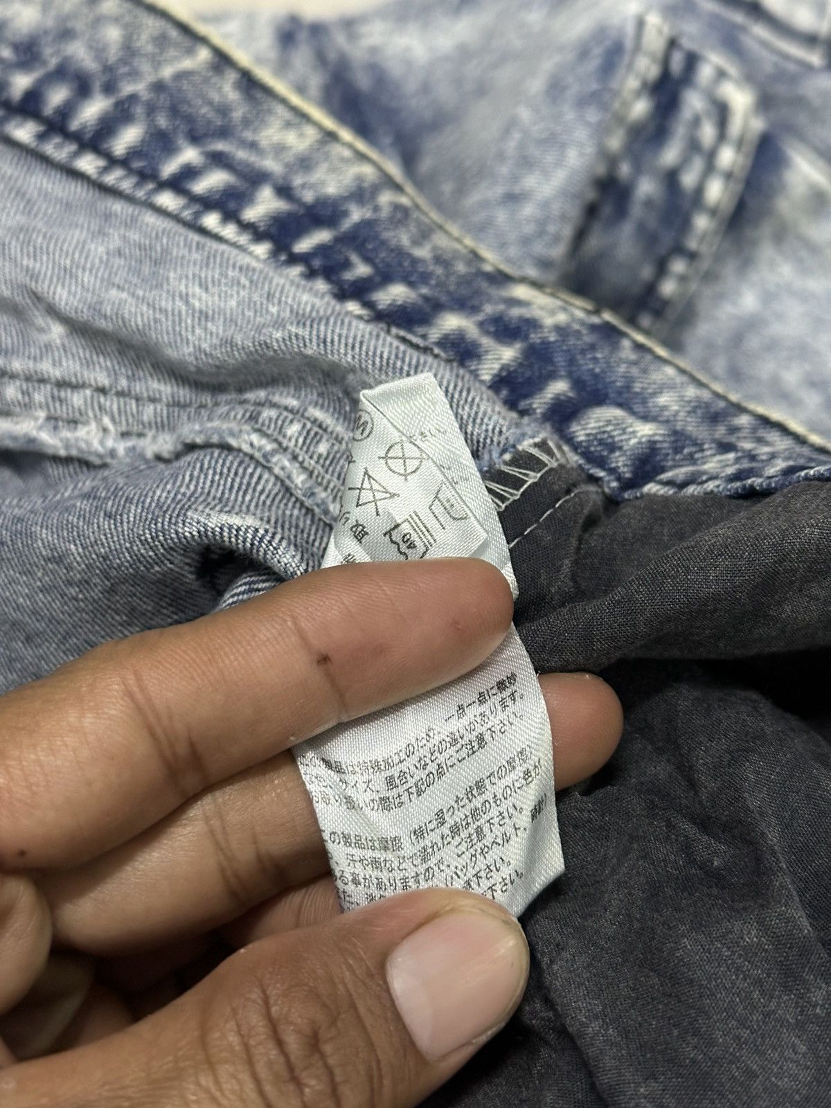 Kapital Six Pocket Baggy Arde Eror Denim Acid Wash . Size US 32 / EU 48 - 14 Thumbnail