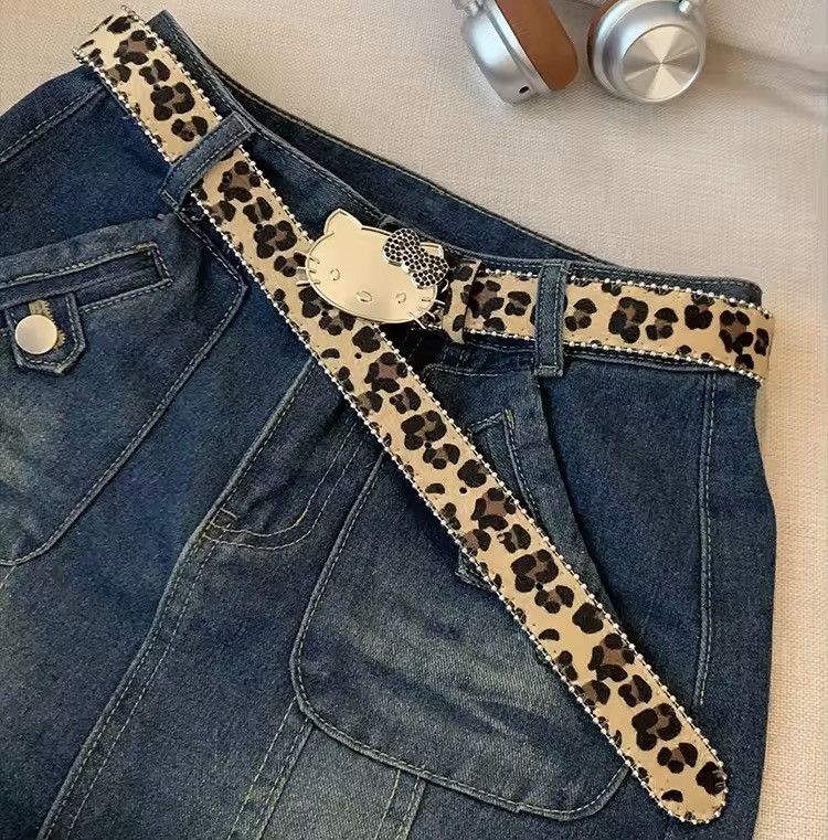 Japanese Brand y2k 2000s Hello Kitty rhinestone grunge goth emo punk belt Size ONE SIZE - 2 Thumbnail