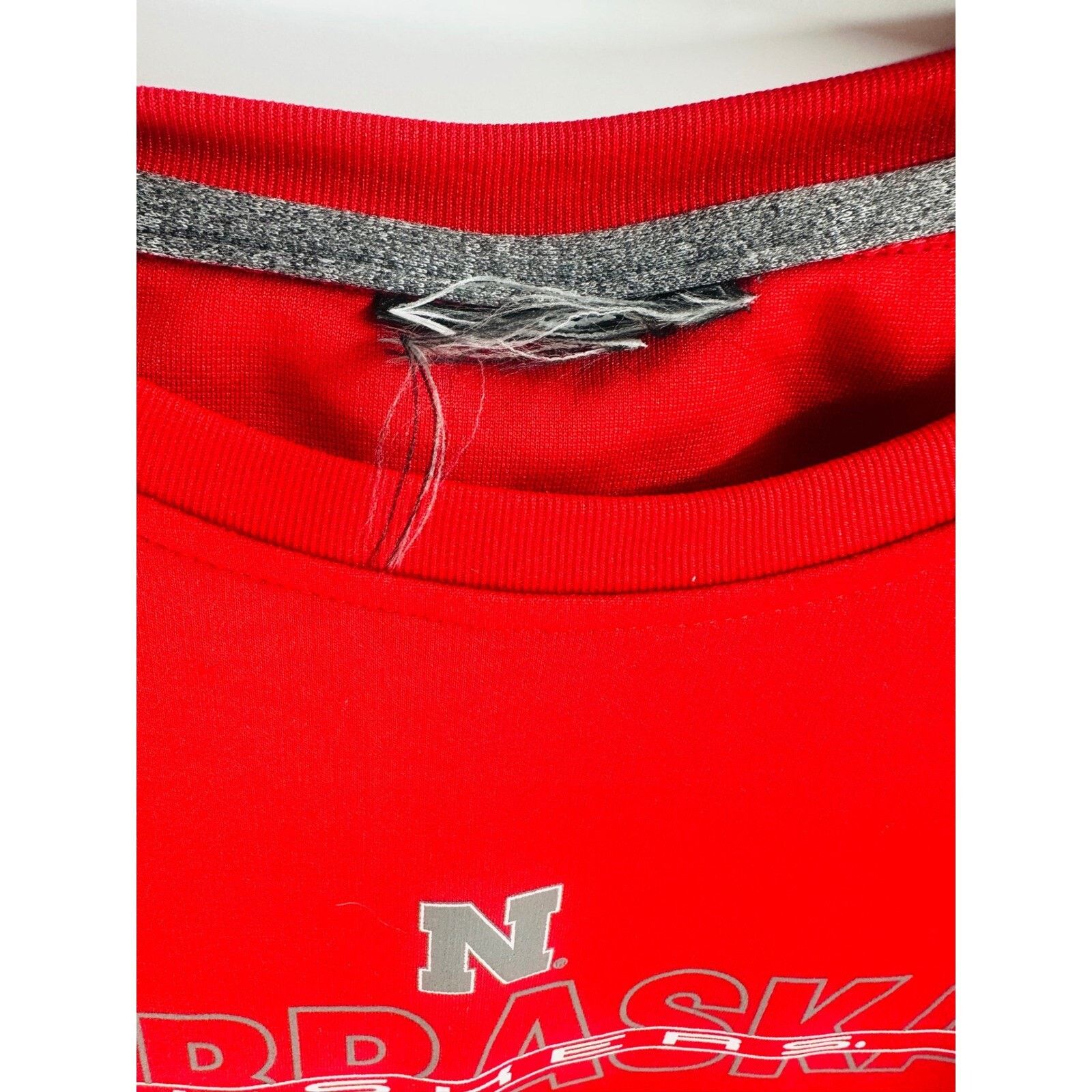 Pro Era Nebraska Huskers Sweatshirt Pullover Crewneck Red Gray Mens Size US XL / EU 56 / 4 - 3 Thumbnail