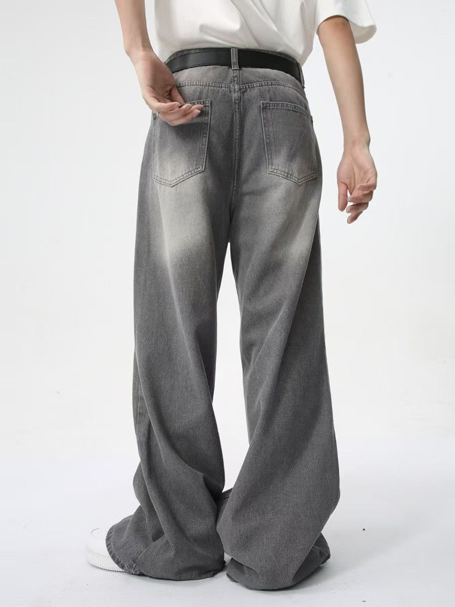 Japanese Brand × Jean Vintage washed ripped loose straight jeans Size US 32 / EU 48 - 2 Thumbnail