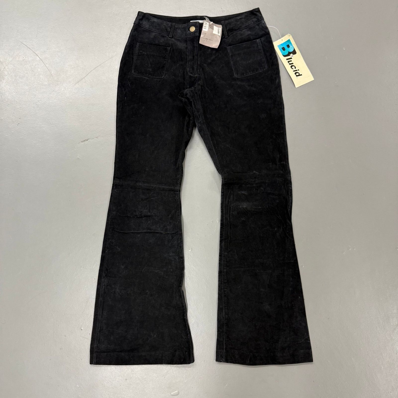 Vintage Y2K BLUCID Suede Flare Pants Size US 30 / EU 46 - 1 Thumbnail
