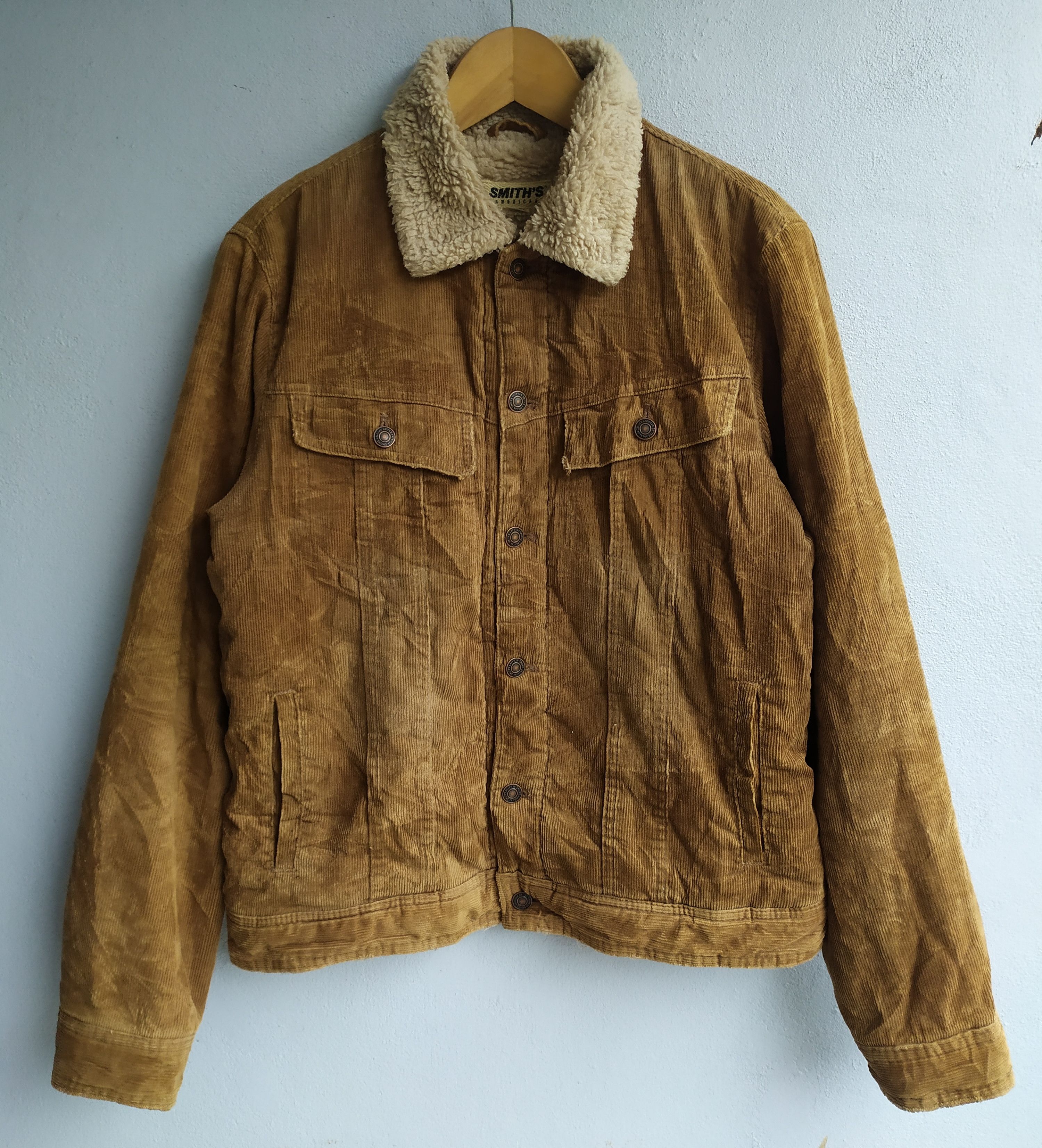 If Six Was Nine × Japanese Brand × Smith's American Vintage Smiths American Coduroy Sherpa Jacket Size US L / EU 52-54 / 3 - 1 Thumbnail