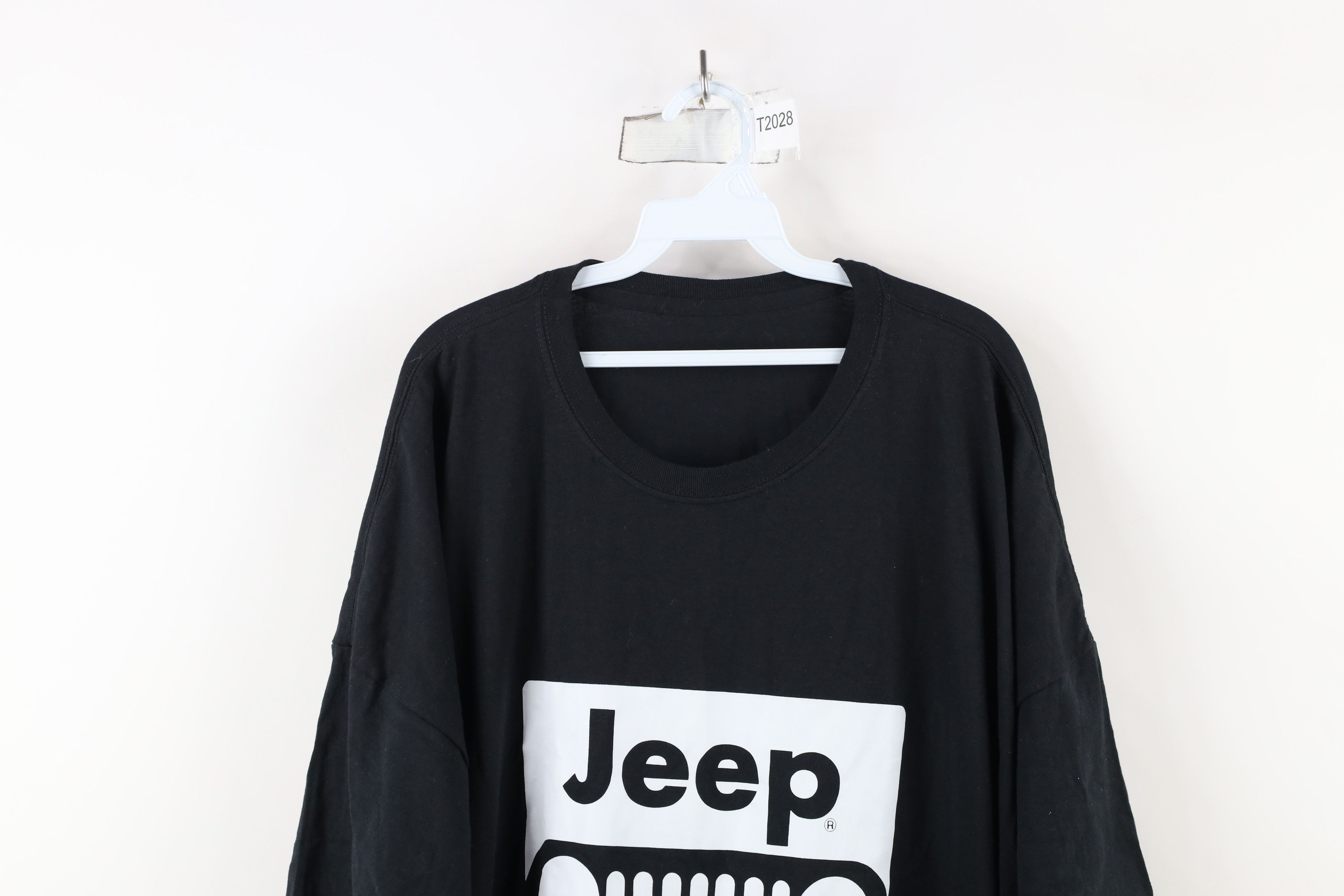 Vintage Vintage 90s Jeep Motors Spell Out Toledo Ohio T-Shirt Black Size US XXL / EU 58 / 5 - 2 Thumbnail