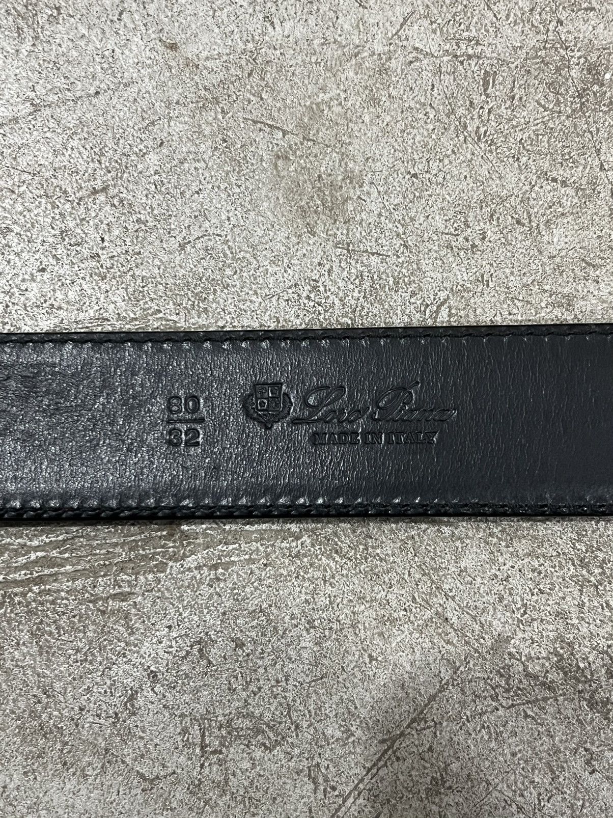 Designer × Loro Piana Loro Piana Brown Leather Stitched Belt Size ONE SIZE - 6 Thumbnail