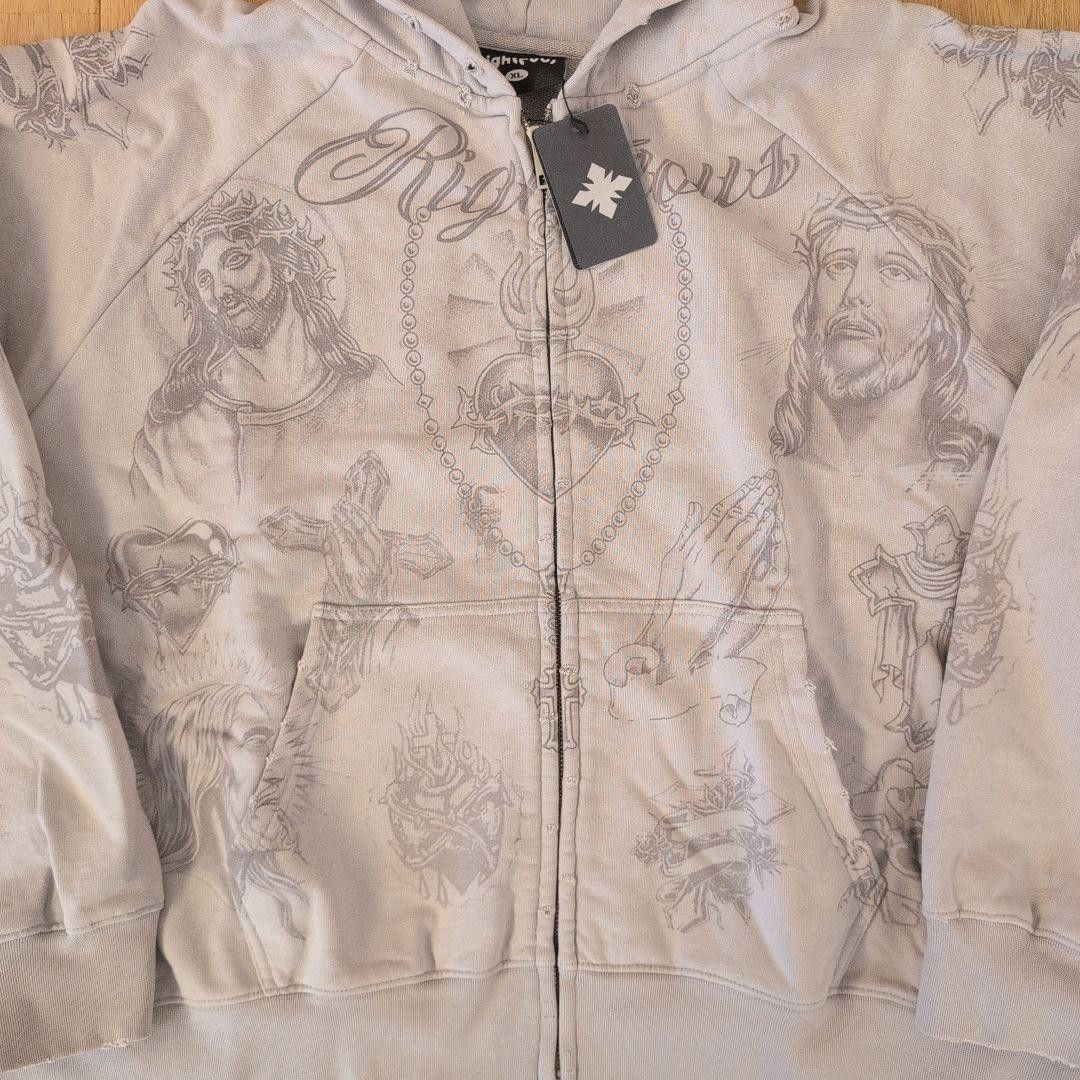 Other WE ARE RIGHTEOUS “Tatted Believer” Zip Up Hoodie – XL Size US XL / EU 56 / 4 - 5 Thumbnail