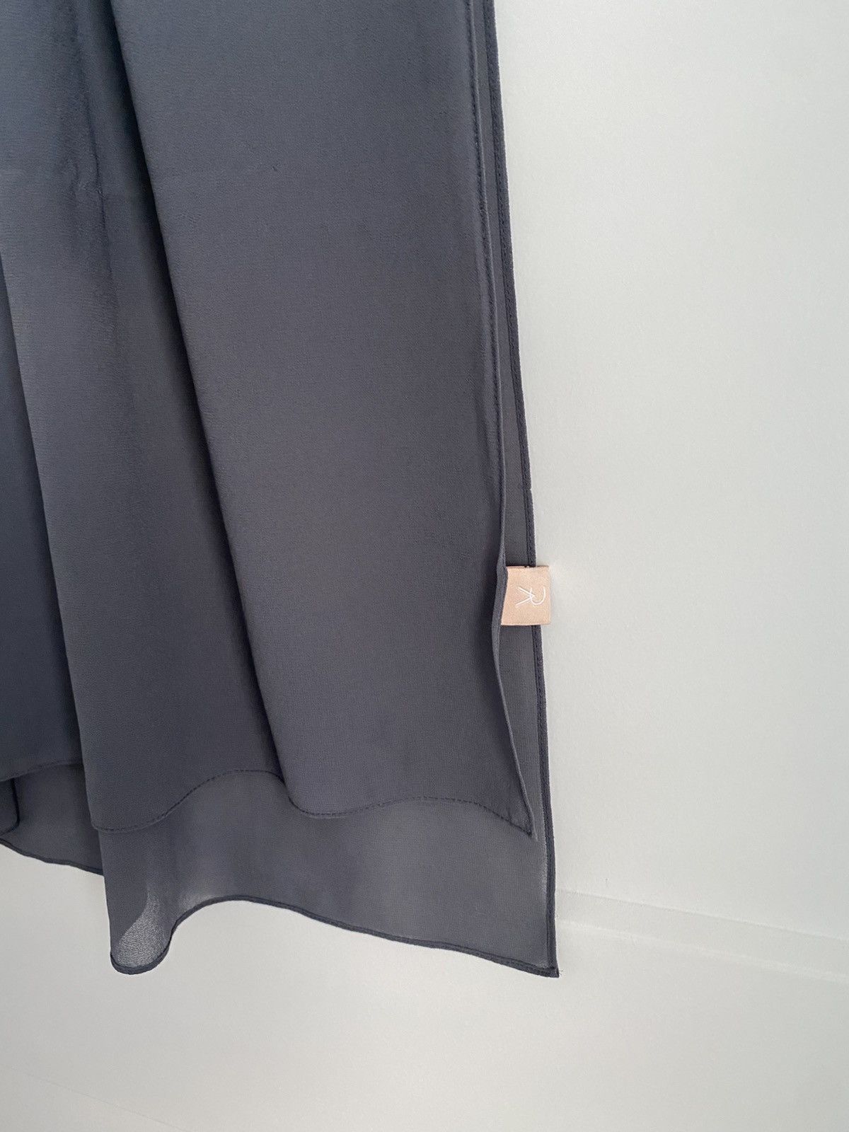 Other VOILE CHIC Chiffon Charcoal Gray Hijab Scarf For Women Size ONE SIZE - 3 Thumbnail
