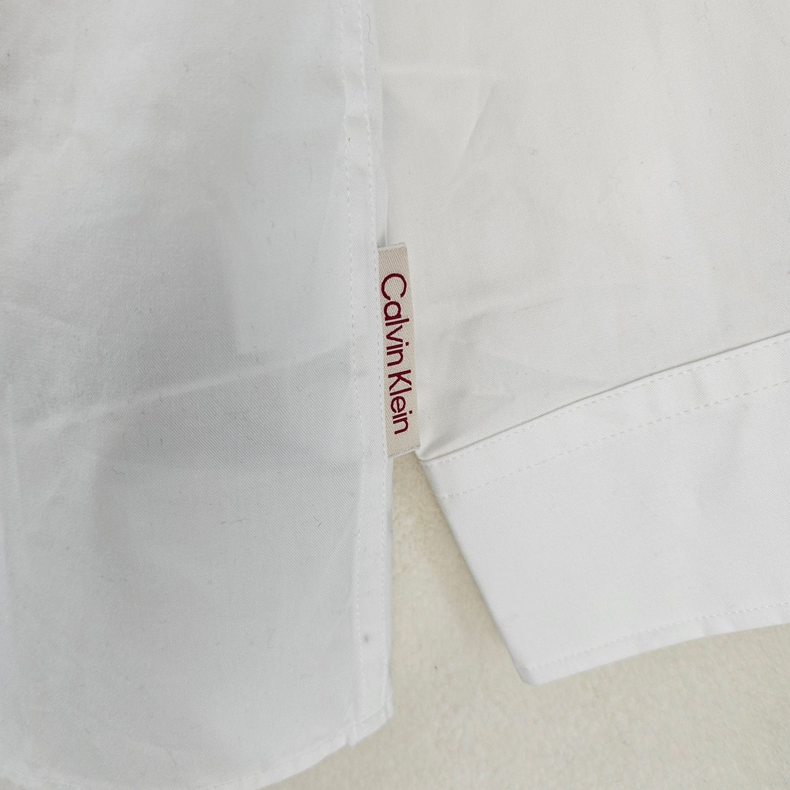 Calvin Klein CALVIN KLEIN MEN'S XL OVERSIZED CASUAL BUSINESS SHIRT WHITE Size US XL / EU 56 / 4 - 4 Thumbnail