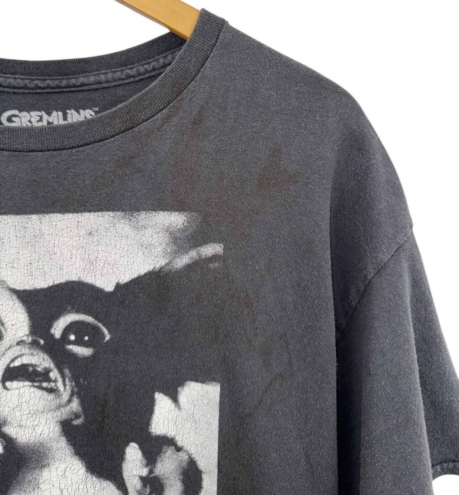 Designer Gremlins Gizmo Graphic Shirt Black Thrashed Sz XL Size US XL / EU 56 / 4 - 3 Thumbnail
