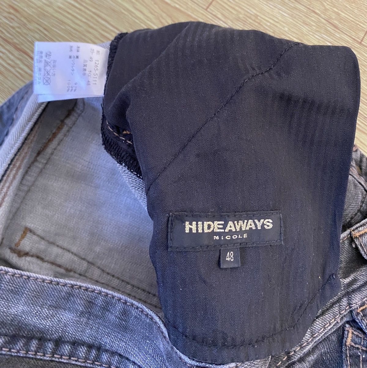 HIDEAWAYS Very Rare Vintage Japanese Brand Hideaways Jeans 1990s Size US 32 / EU 48 - 14 Thumbnail
