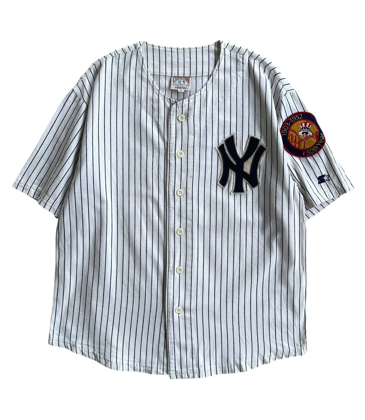 Starter Vintage Starter X New York Yankees MLB Shirt Size US L / EU 52-54 / 3 - 1 Thumbnail