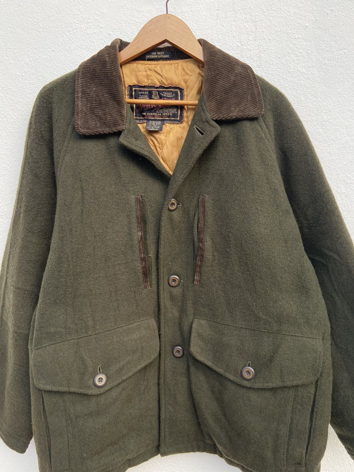Huntington 🔥 Vintage 50s Vintage Back Fire jacket wool outdoor jacket Size US L / EU 52-54 / 3 - 2 Thumbnail