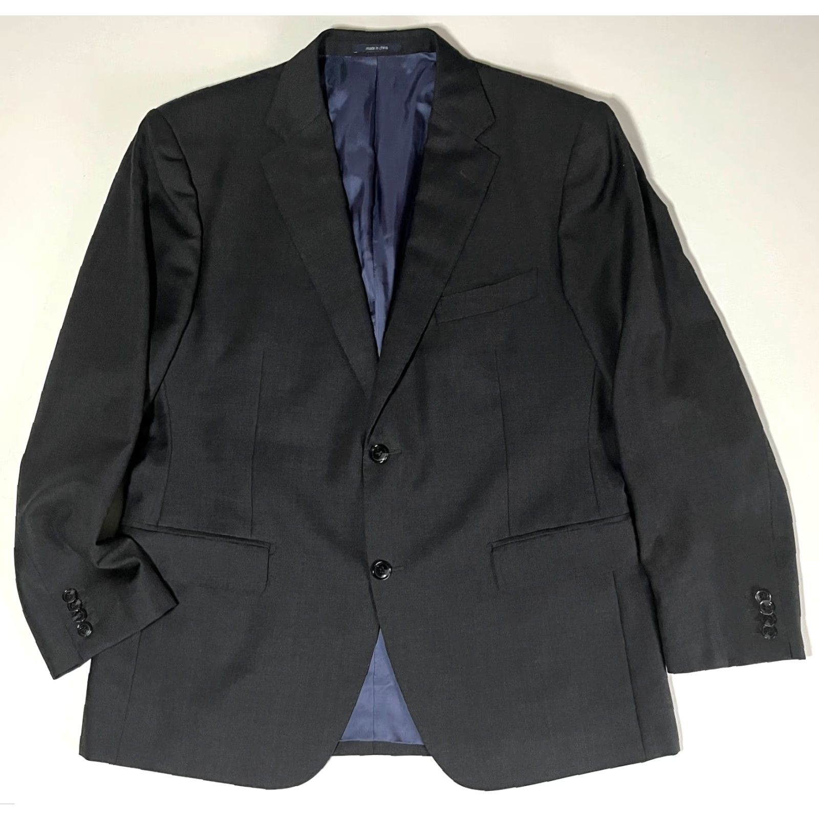 Suitsupply Suitsupply Wool Suit Jacket Perennial Vitale Barberis Canonico Italy Sz 44 Men’s Dark Gray Two-Button Single-Breasted Jacket Size 44R - 3 Thumbnail