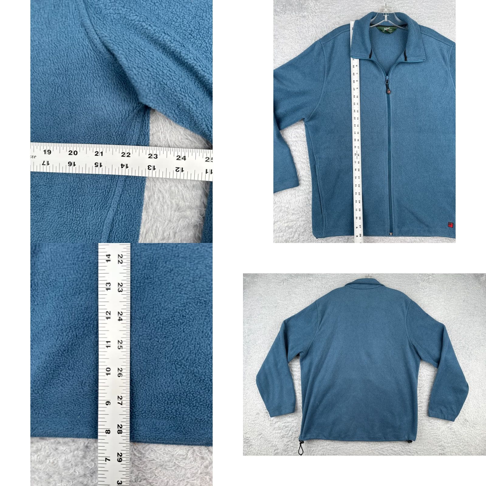 Vintage Woolrich Jacket Mens Large Blue 100% Polyester Fleece Pockets Windbreaker Zip Full Zip Insulated Lined Pockets Reversible Size US L / EU 52-54 / 3 - 8 Thumbnail