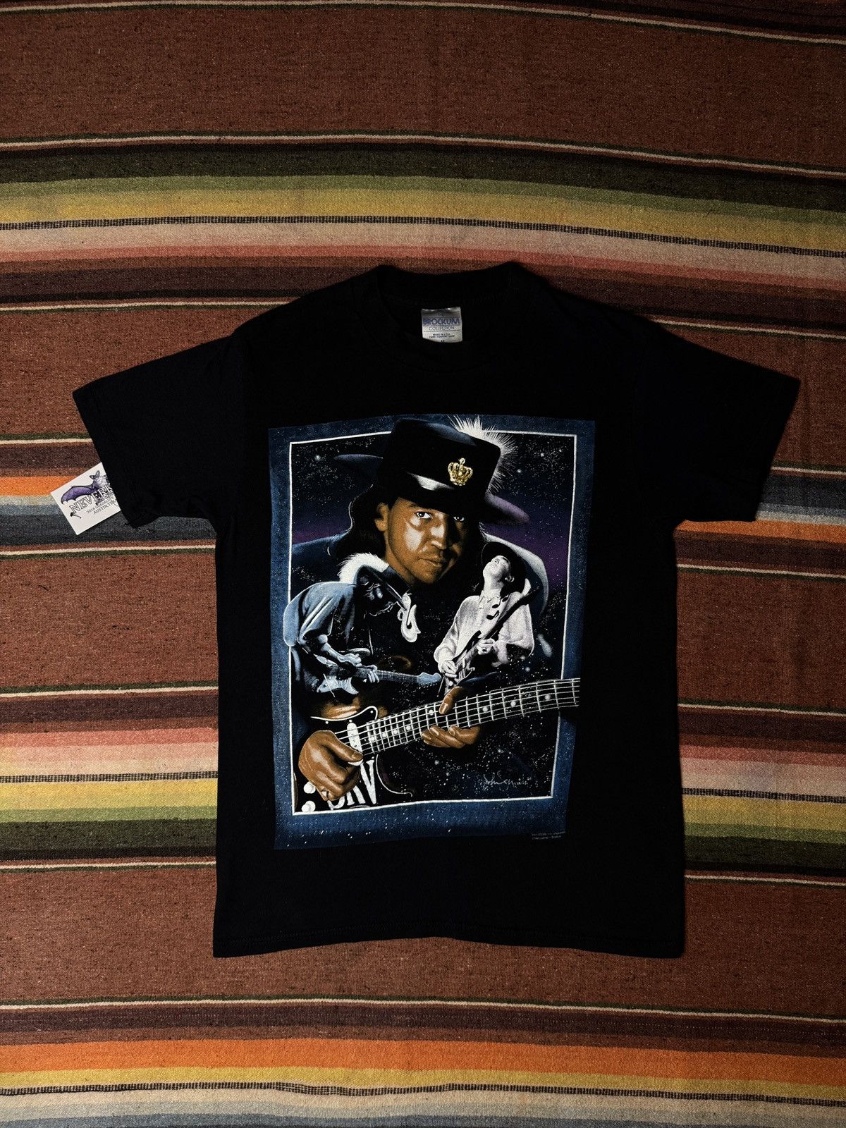 Vintage 1990 Stevie Ray Vaughan Band Tee Shirt
