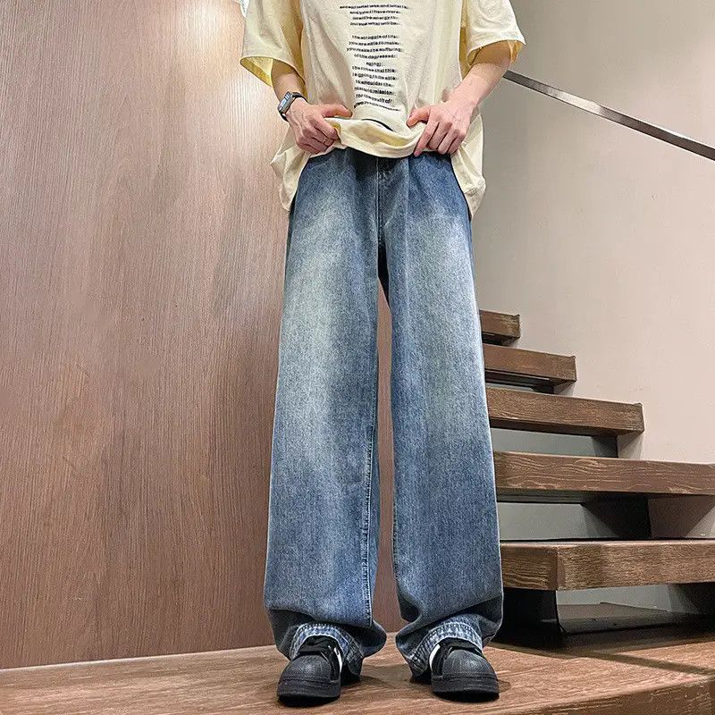 Japanese Brand × Jean Retro casual wide leg slightly flared jeans Size US 32 / EU 48 - 4 Thumbnail
