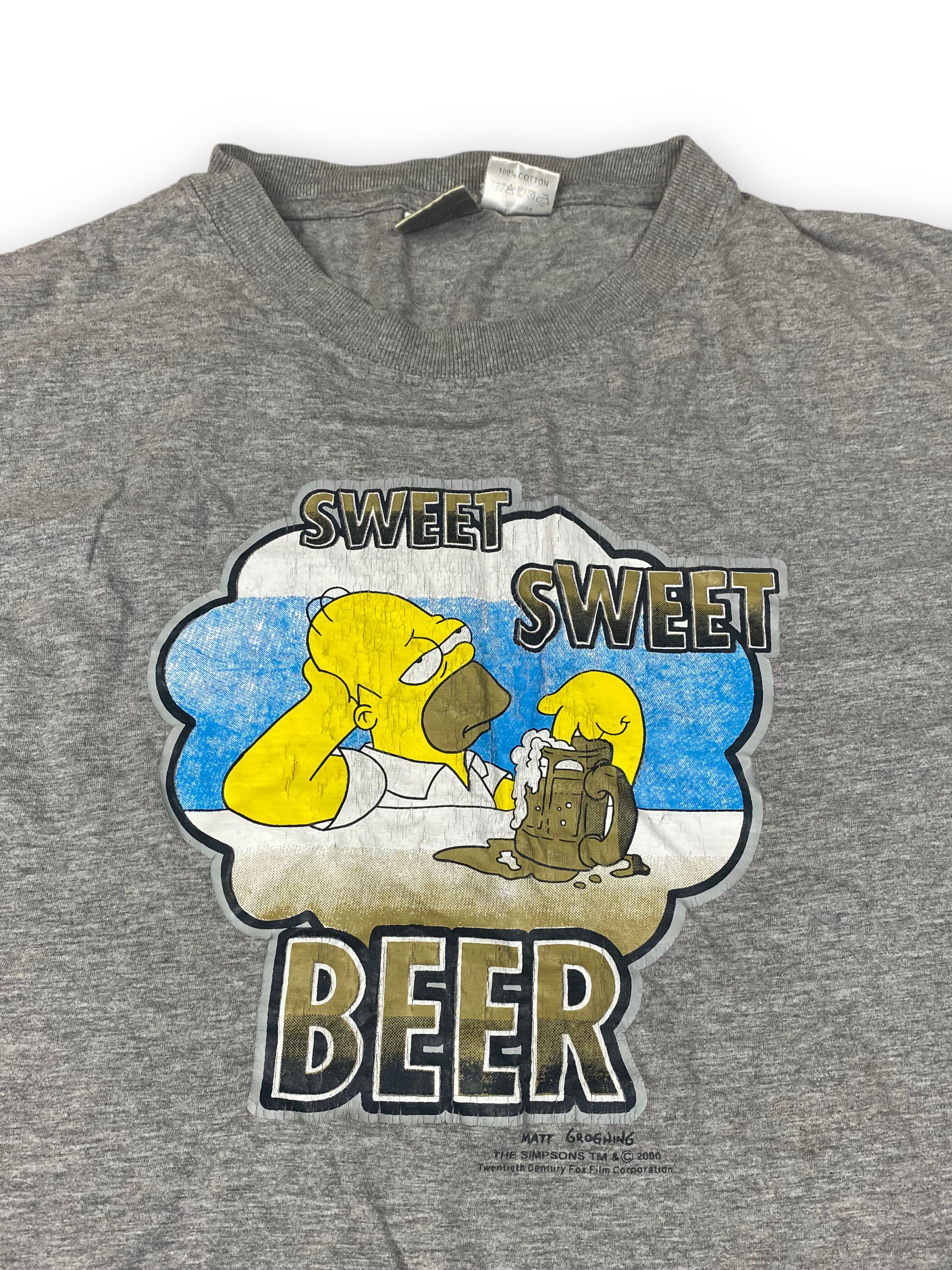 The Simpsons 2000 Vintage SIMPSONS Grey Big Logo Homer T-Shirt Y2k M575 Size US XL / EU 56 / 4 - 4 Thumbnail
