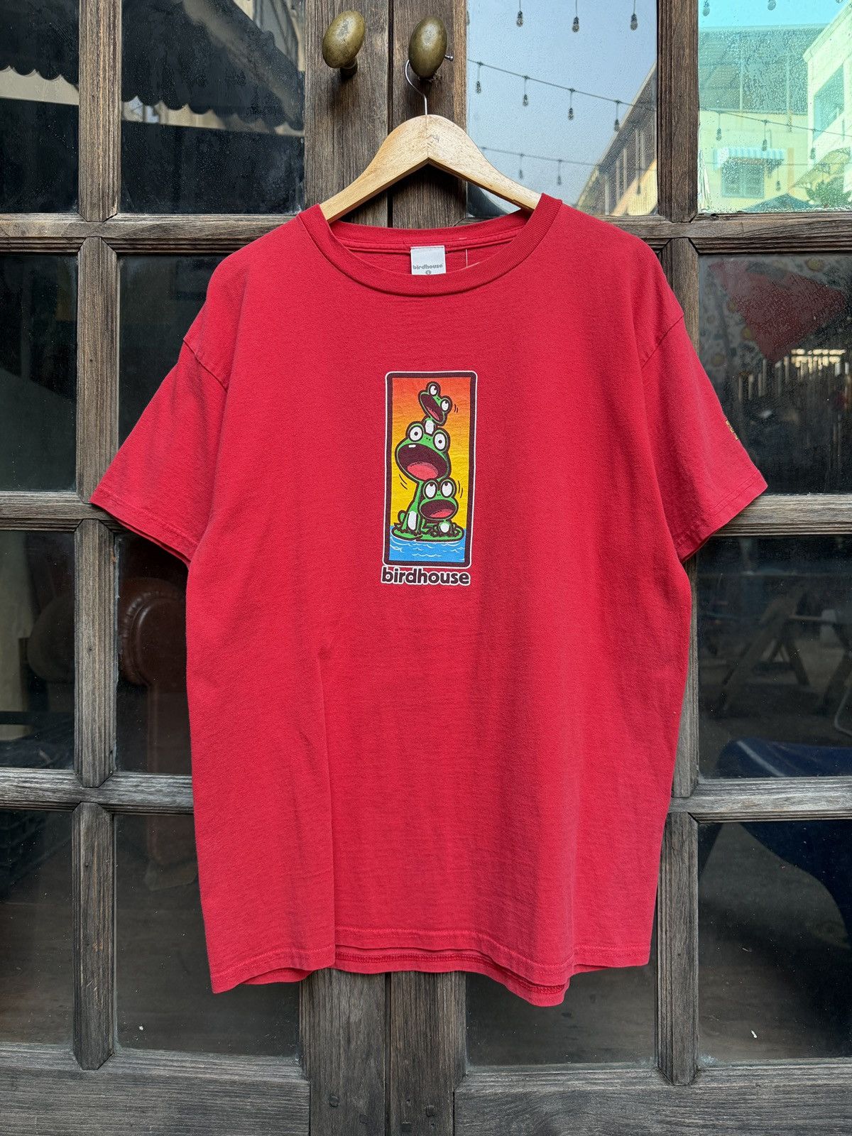 Other Vintage Birdhouse Skateboards 3 Frogs 90’s T-Shirt Size US L / EU 52-54 / 3 - 1 Thumbnail