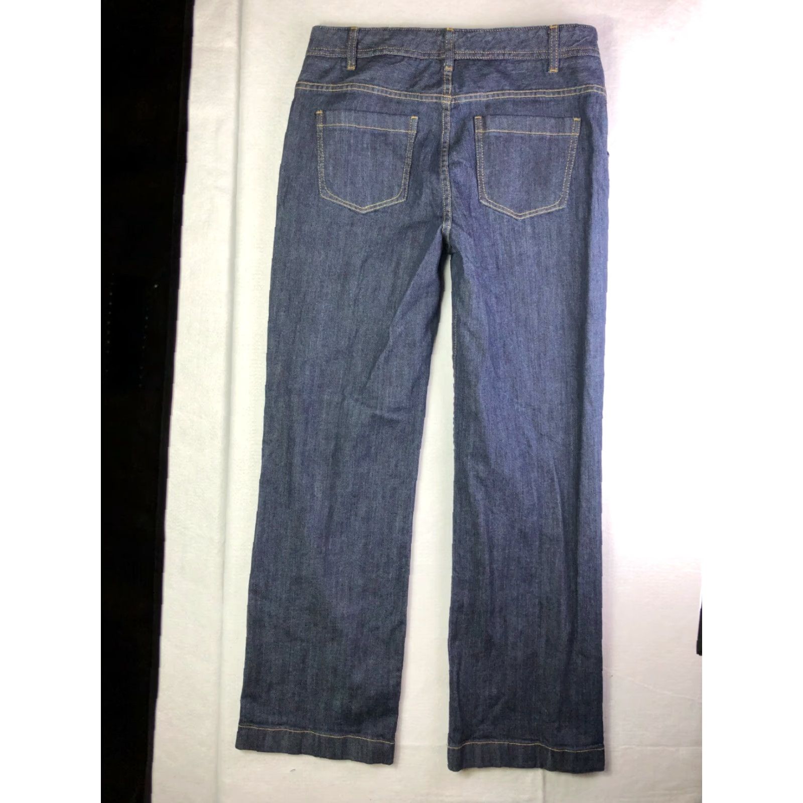 Nautica Nautica Jeans Straight Womens Size 10 30x30 Denim Blue Jeans Regular Fit Mid Rise Cotton Denim Flag Logo Distressed No Zip Size 32" / US 10 / IT 46 - 2 Thumbnail